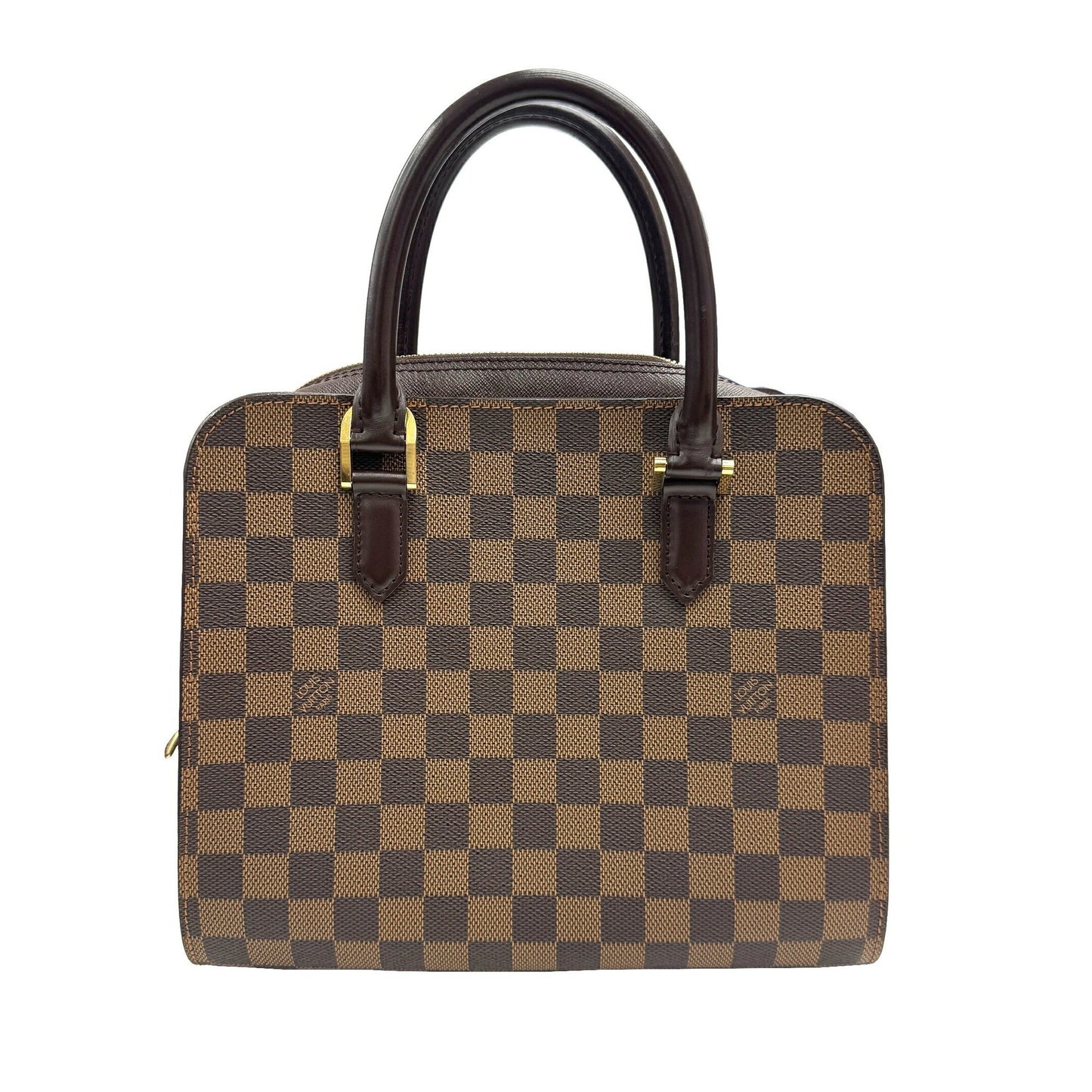 Louis Vuitton Triana, Brown, Canvas, handbag