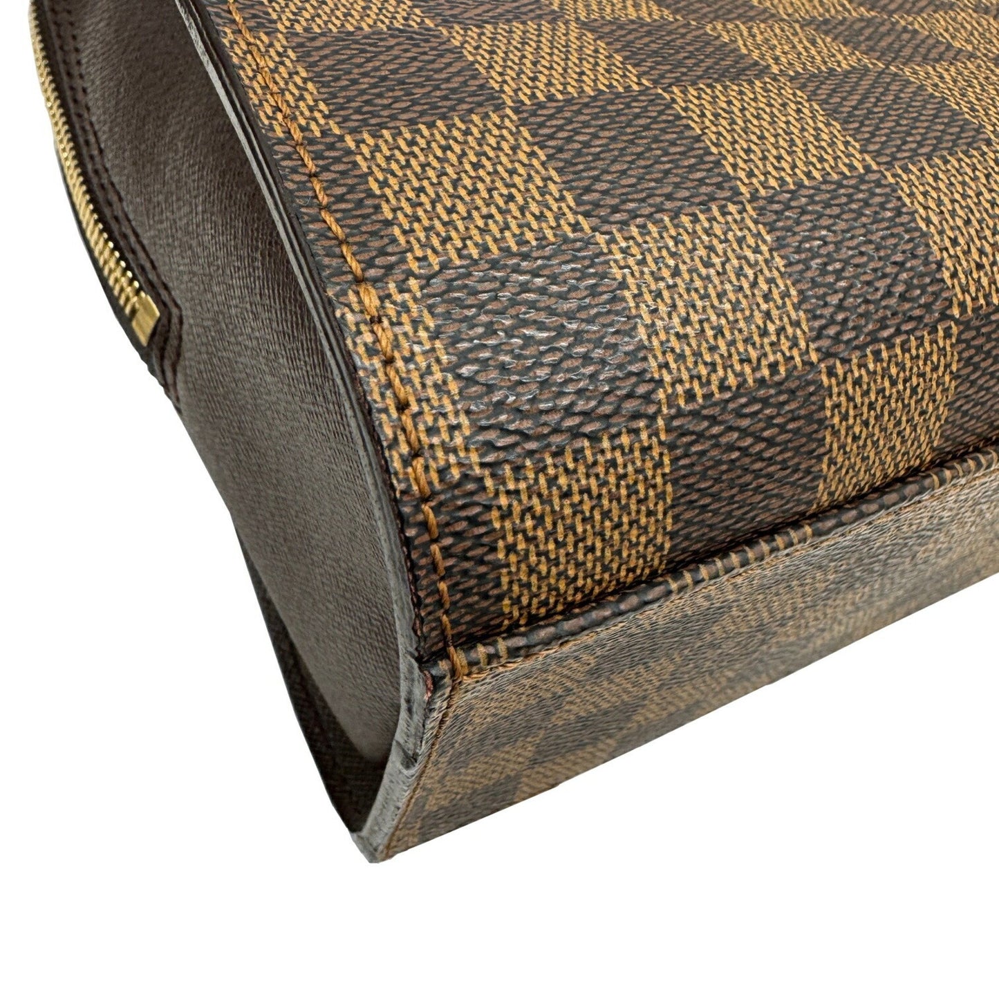 Louis Vuitton Triana, Brown, Canvas, handbag