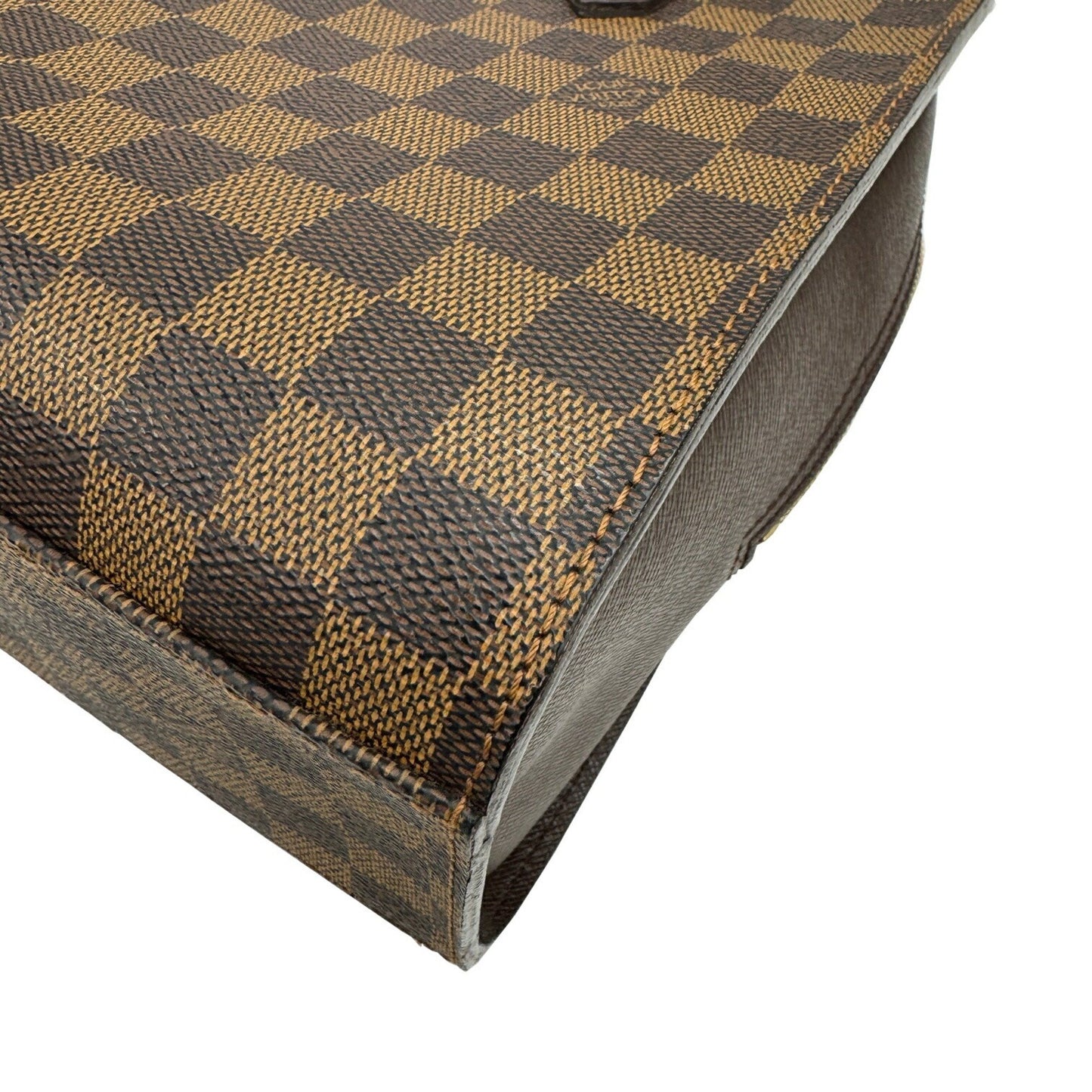 Louis Vuitton Triana, Brown, Canvas, handbag