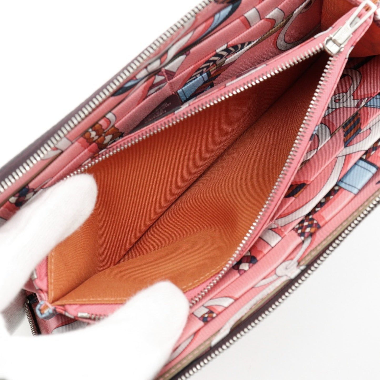 Hermès, Purple, Leather, wallet