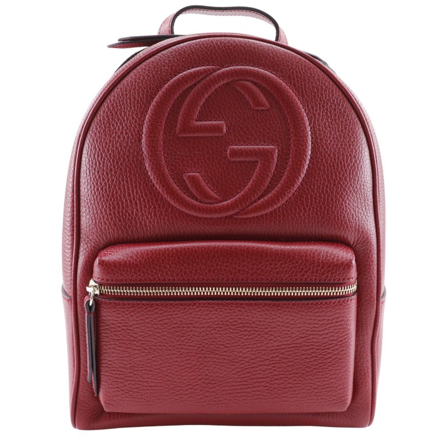 Gucci Soho, Red, Leather, backpack