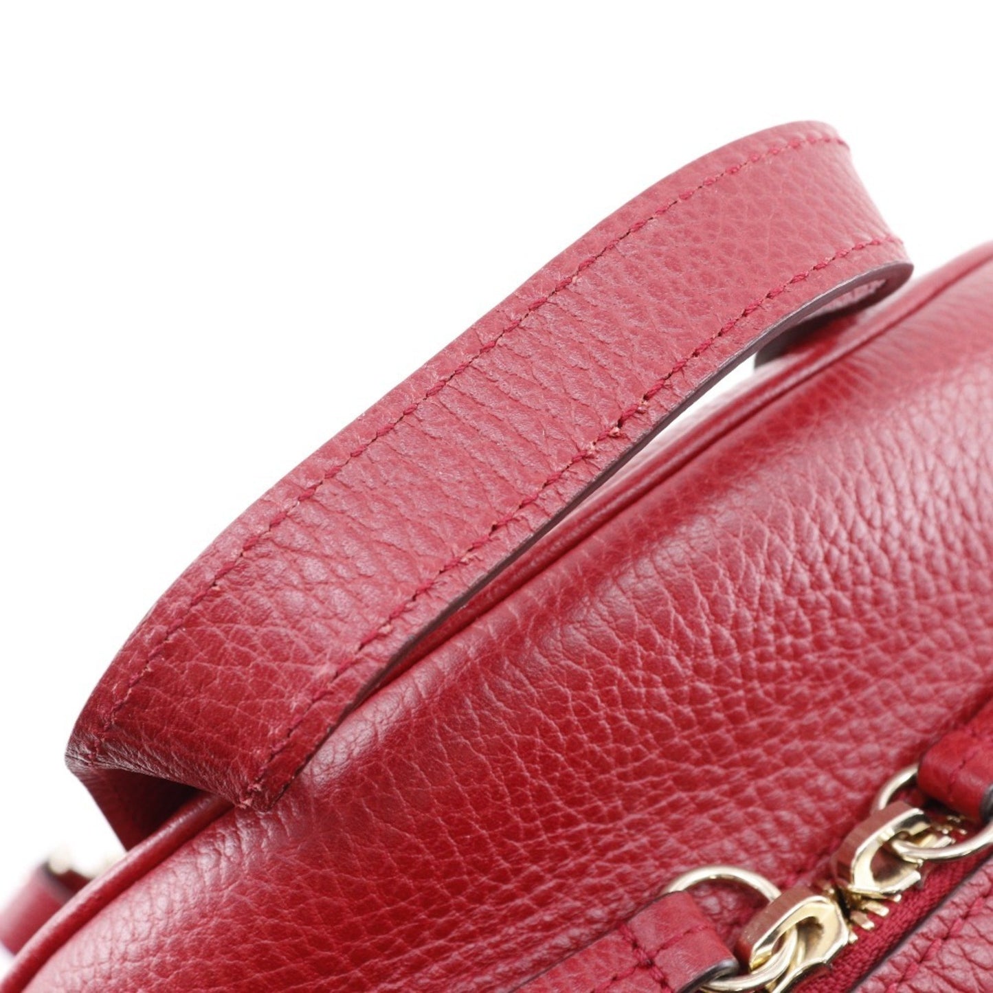 Gucci Soho, Red, Leather, backpack