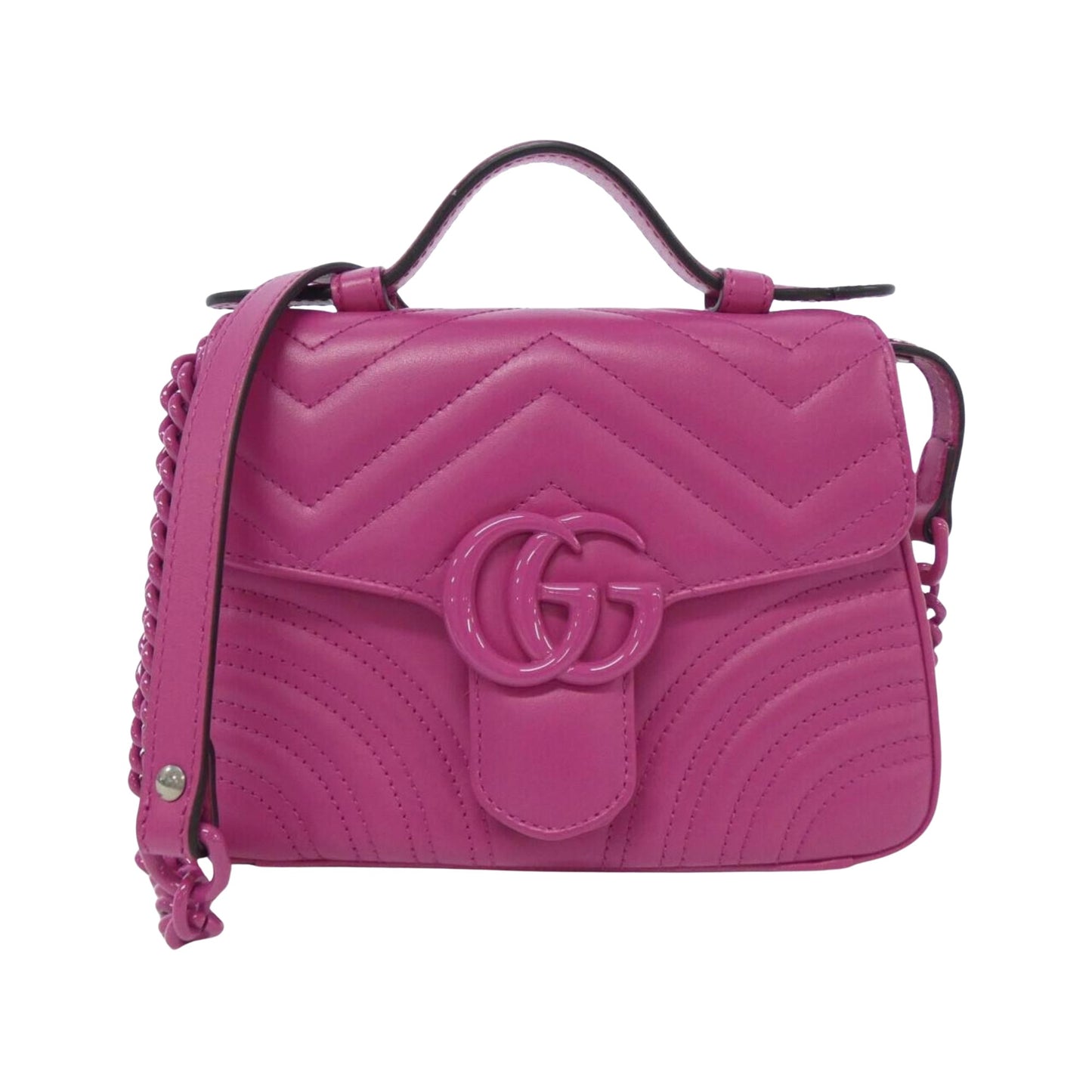 Gucci Marmont, Pink, Leather, handbag