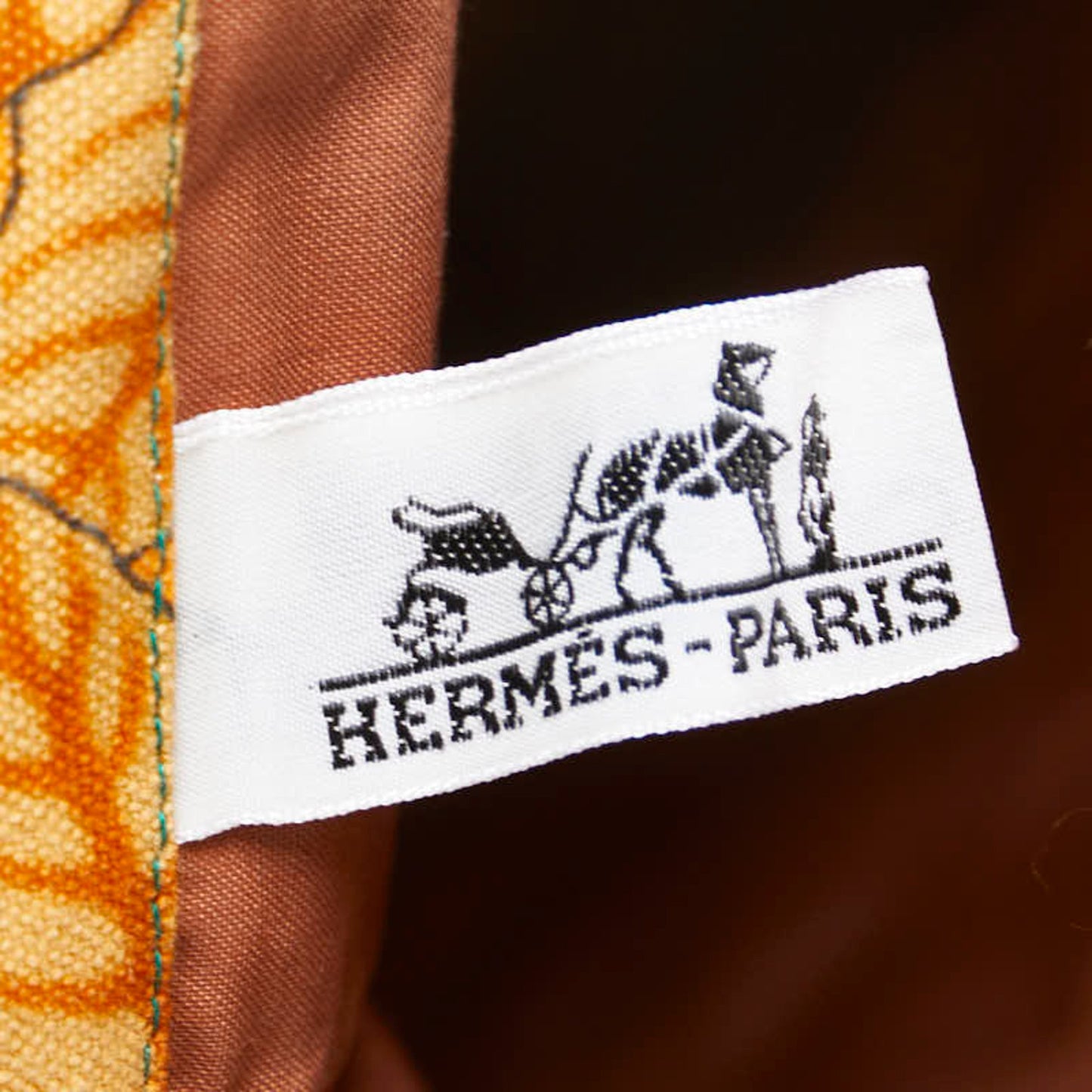 Hermès --, Orange, Canvas, tote