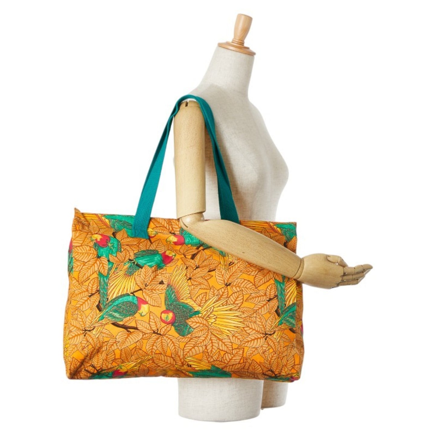 Hermès --, Orange, Canvas, tote