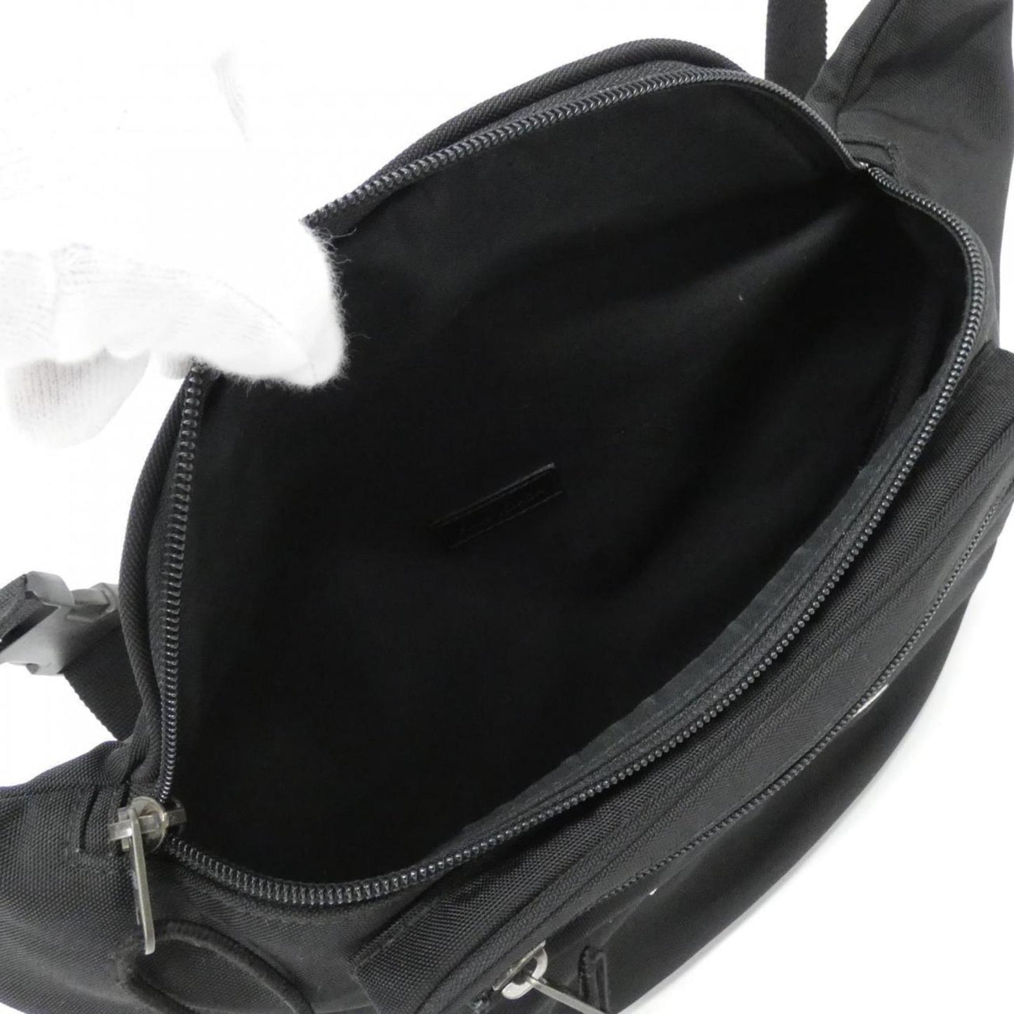 Balenciaga Beltpack (Explorer), Black, Synthetic, clutch