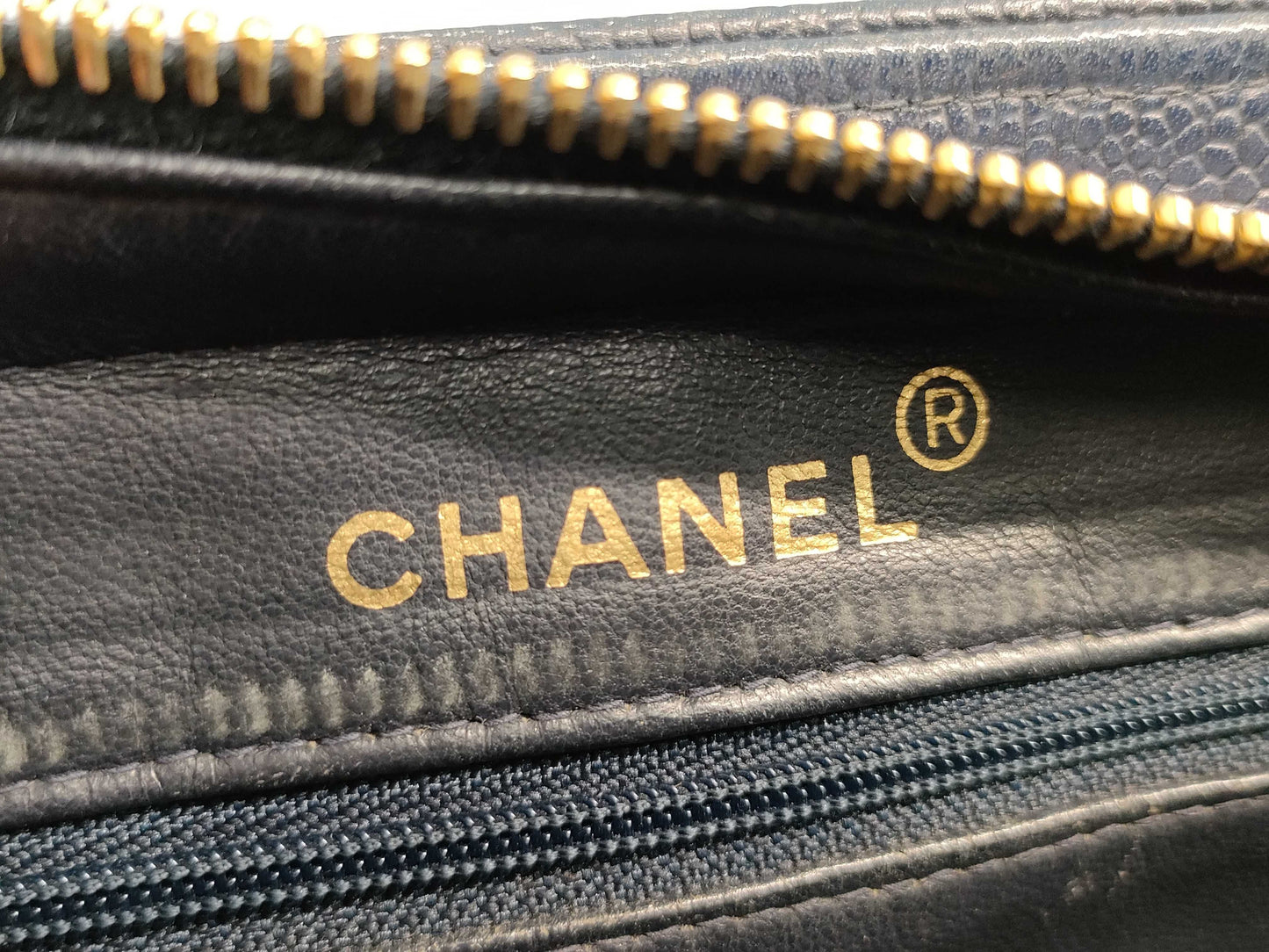 Chanel Mademoiselle, Navy, Leather, shoulder