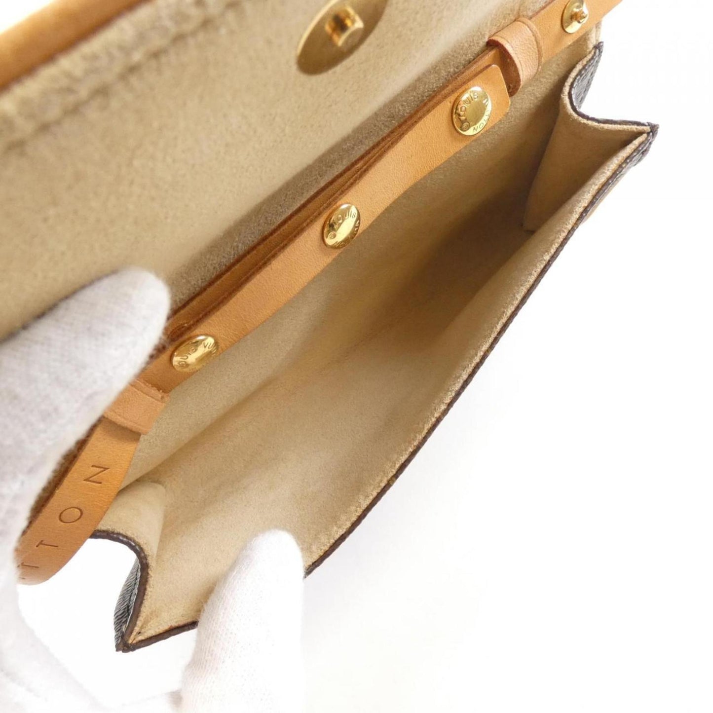 Louis Vuitton Twin, Brown, Canvas, clutch