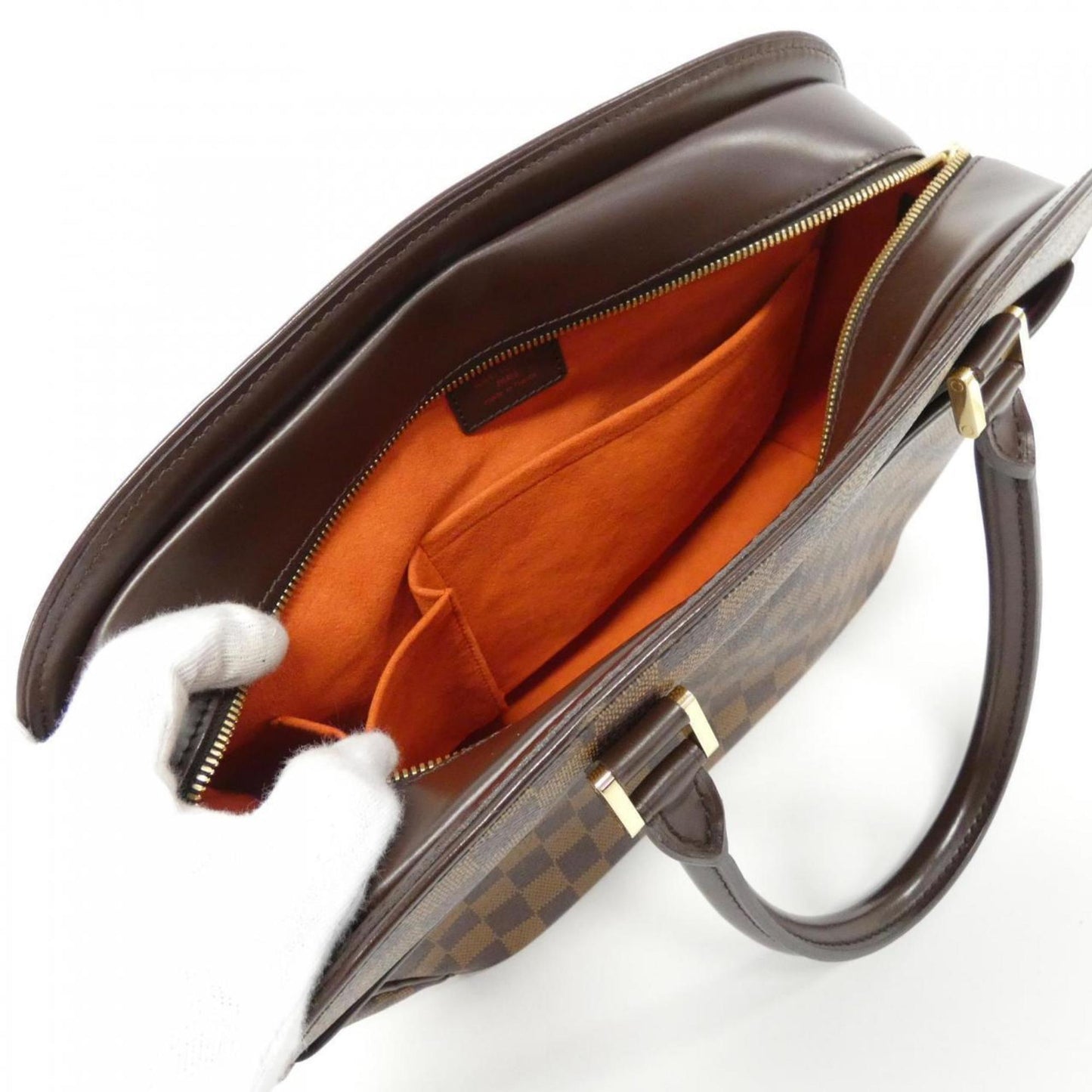 Louis Vuitton Sarria, Brown, Canvas, handbag