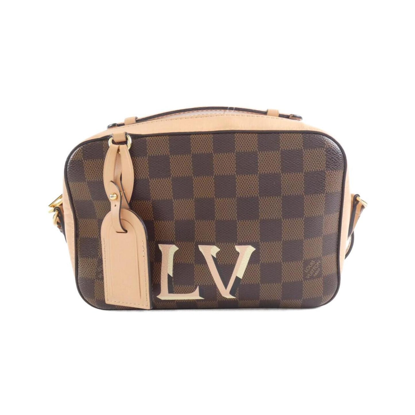 Louis Vuitton Santa Monica, Brown, Canvas, shoulder