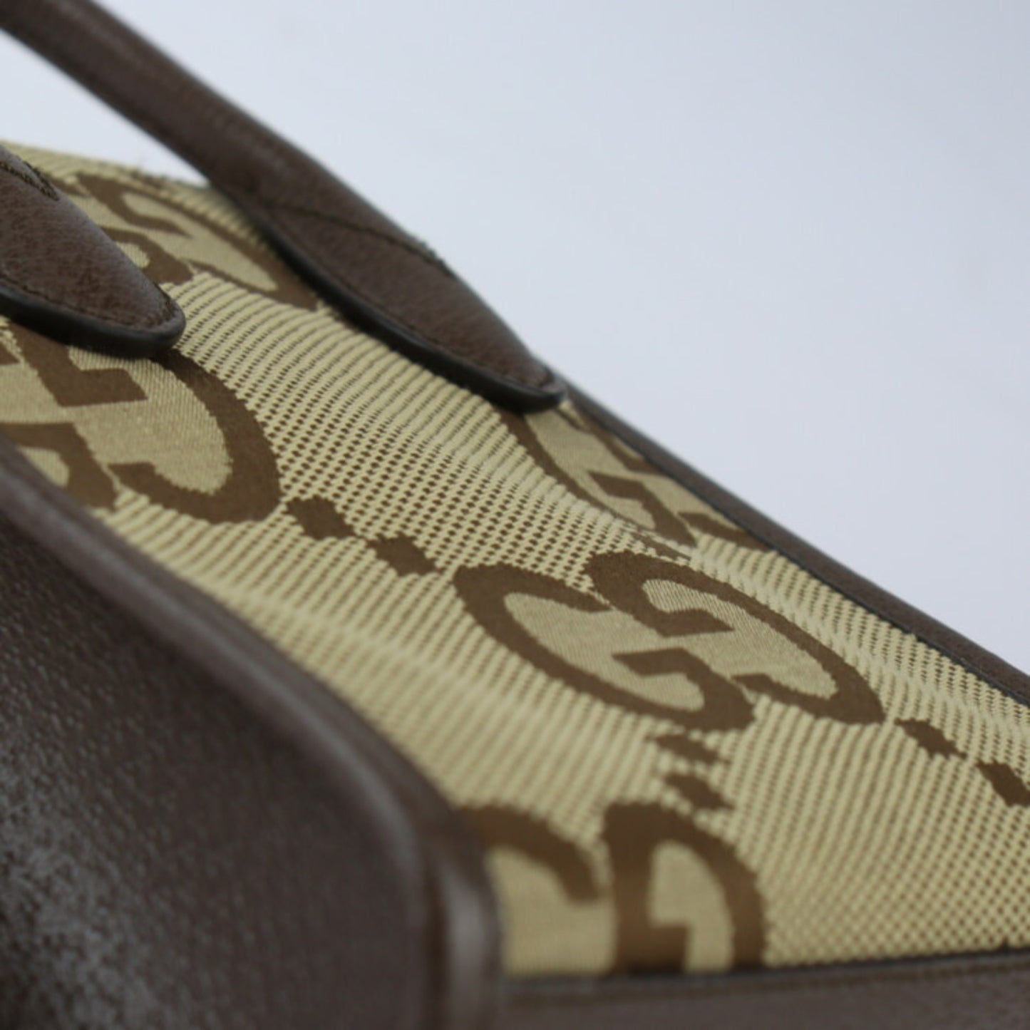 Gucci GG Jumbo, Beige, Canvas, handbag