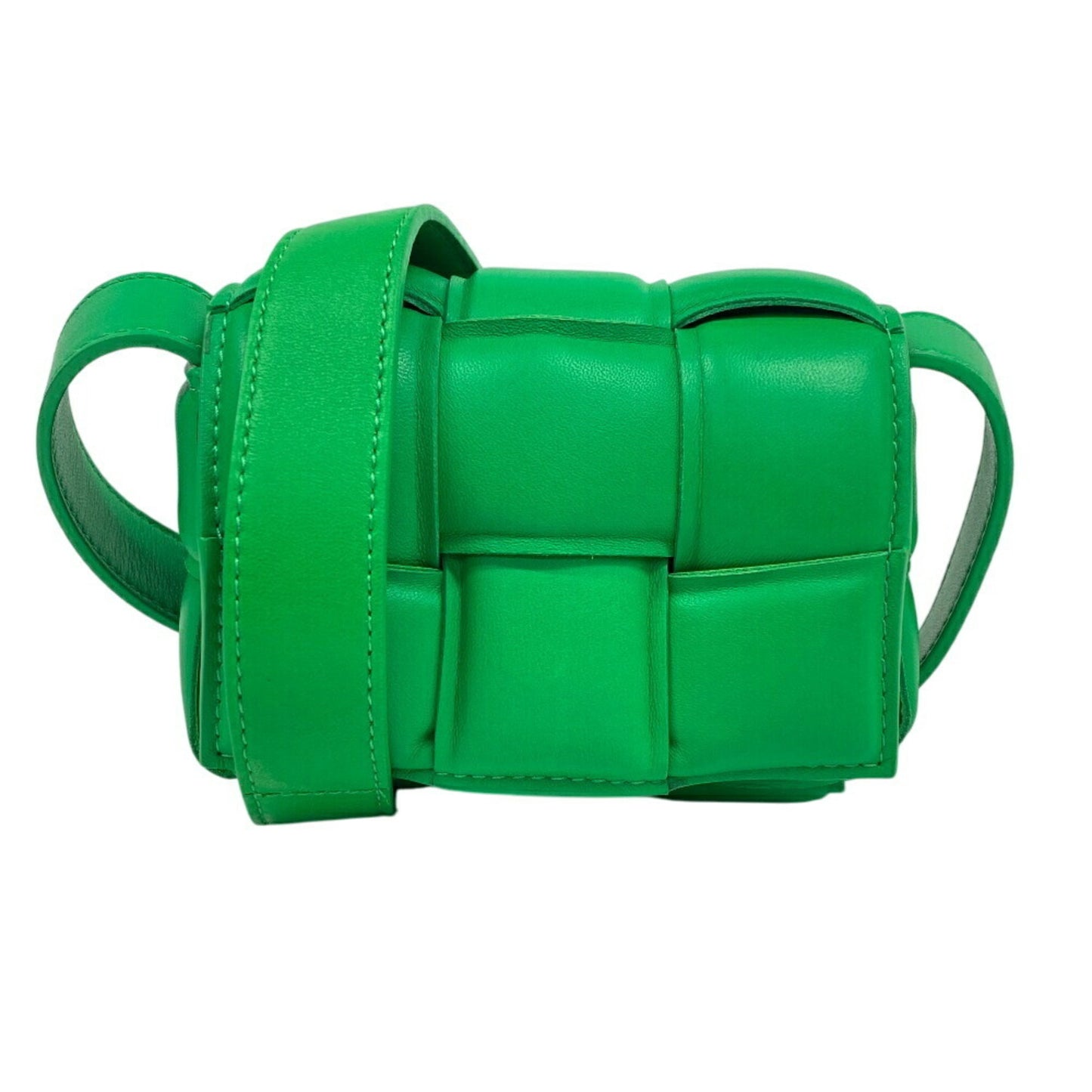 Bottega Veneta Cassette, Green, Leather, shoulder