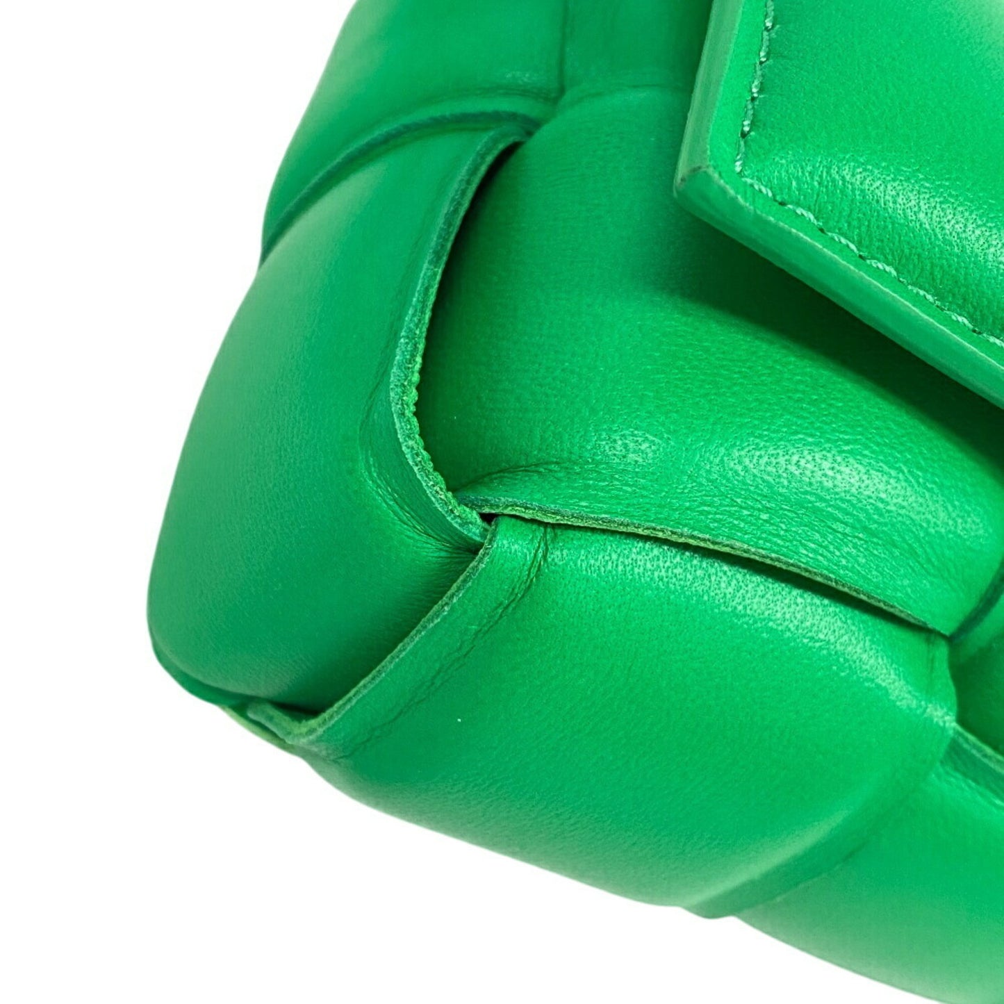 Bottega Veneta Cassette, Green, Leather, shoulder