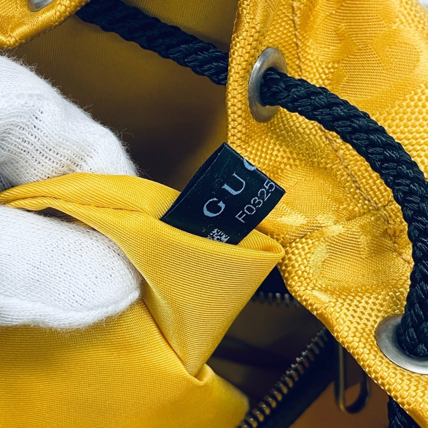 Gucci Off the grid, Yellow, Synthetic, backpack