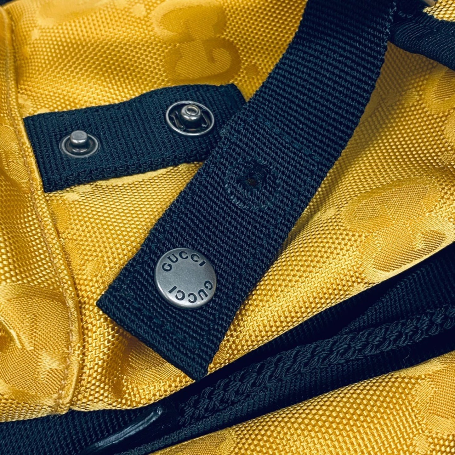 Gucci Off the grid, Yellow, Synthetic, backpack