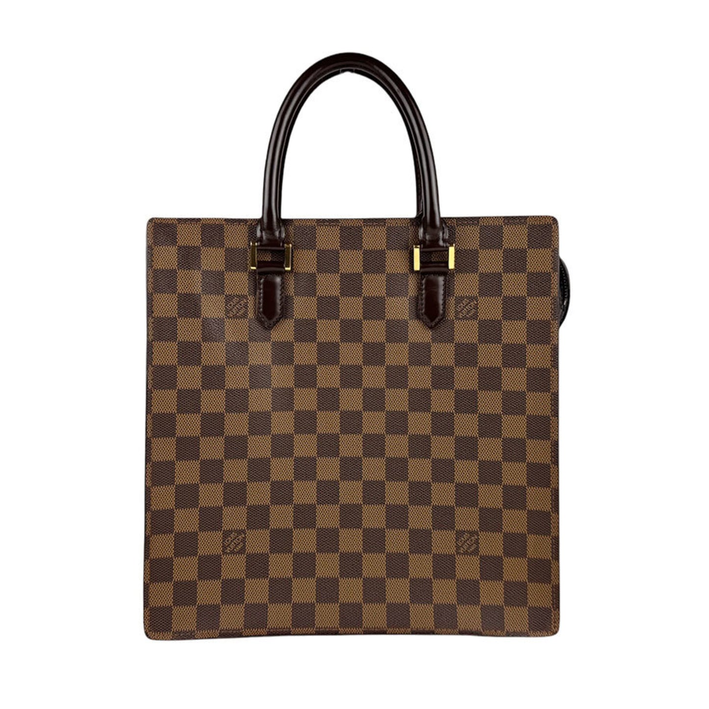 Louis Vuitton Sac Plat, Brown, Canvas, tote