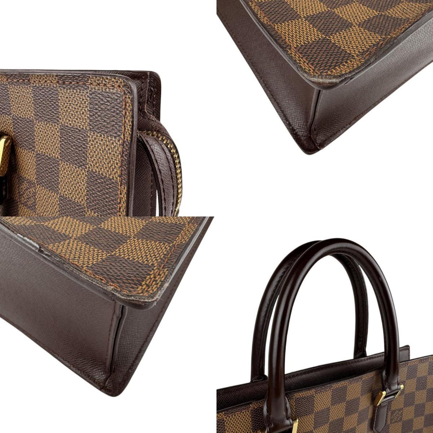Louis Vuitton Sac Plat, Brown, Canvas, tote