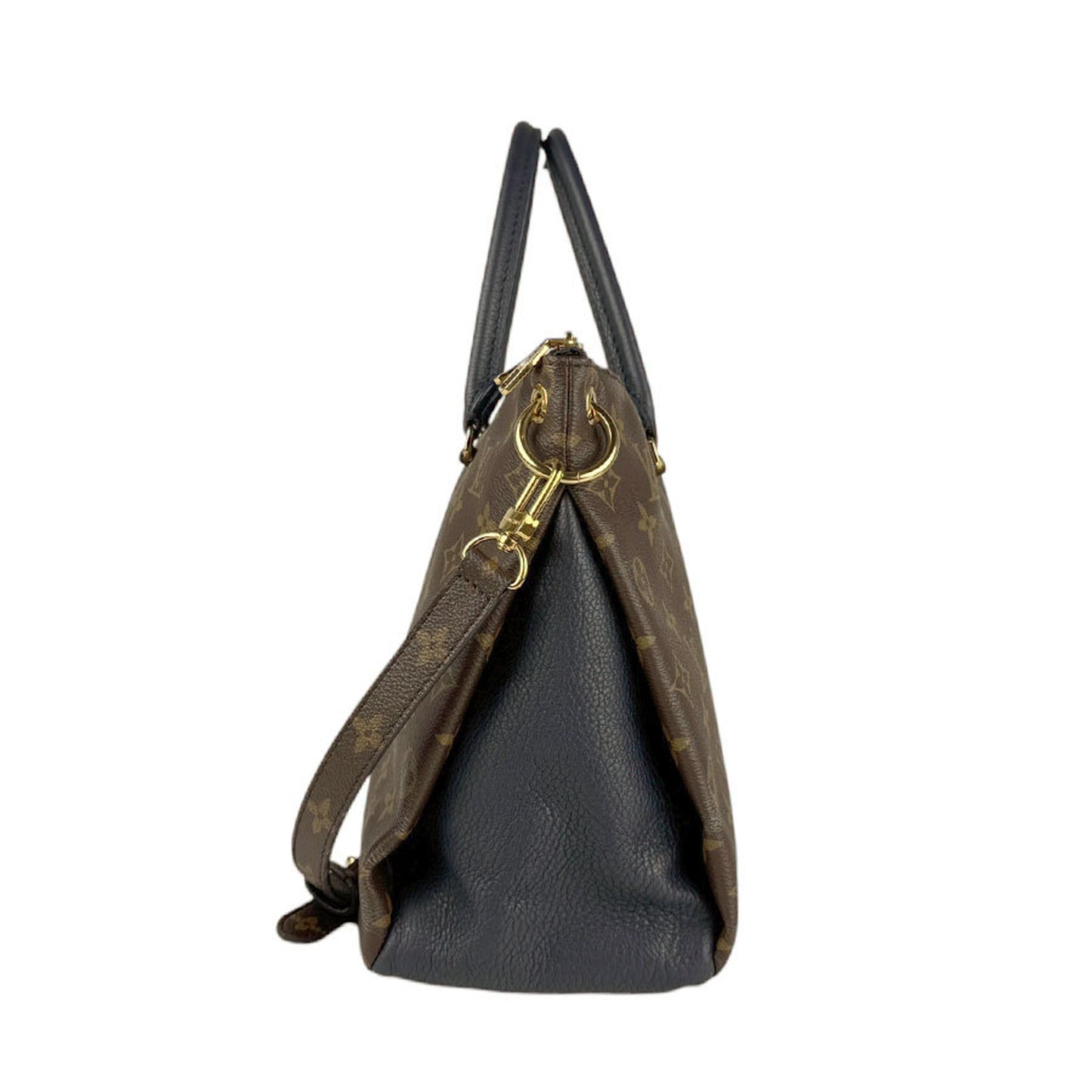 Louis Vuitton Pallas, Brown, Canvas, handbag