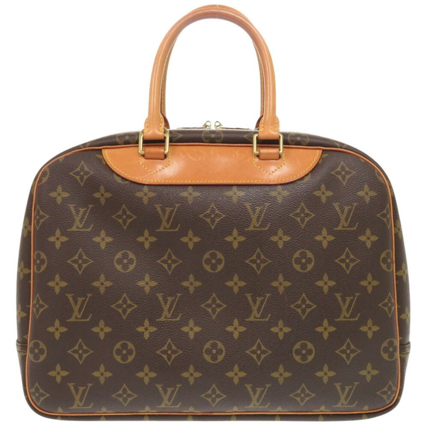 Louis Vuitton Deauville, Brown, Canvas, handbag