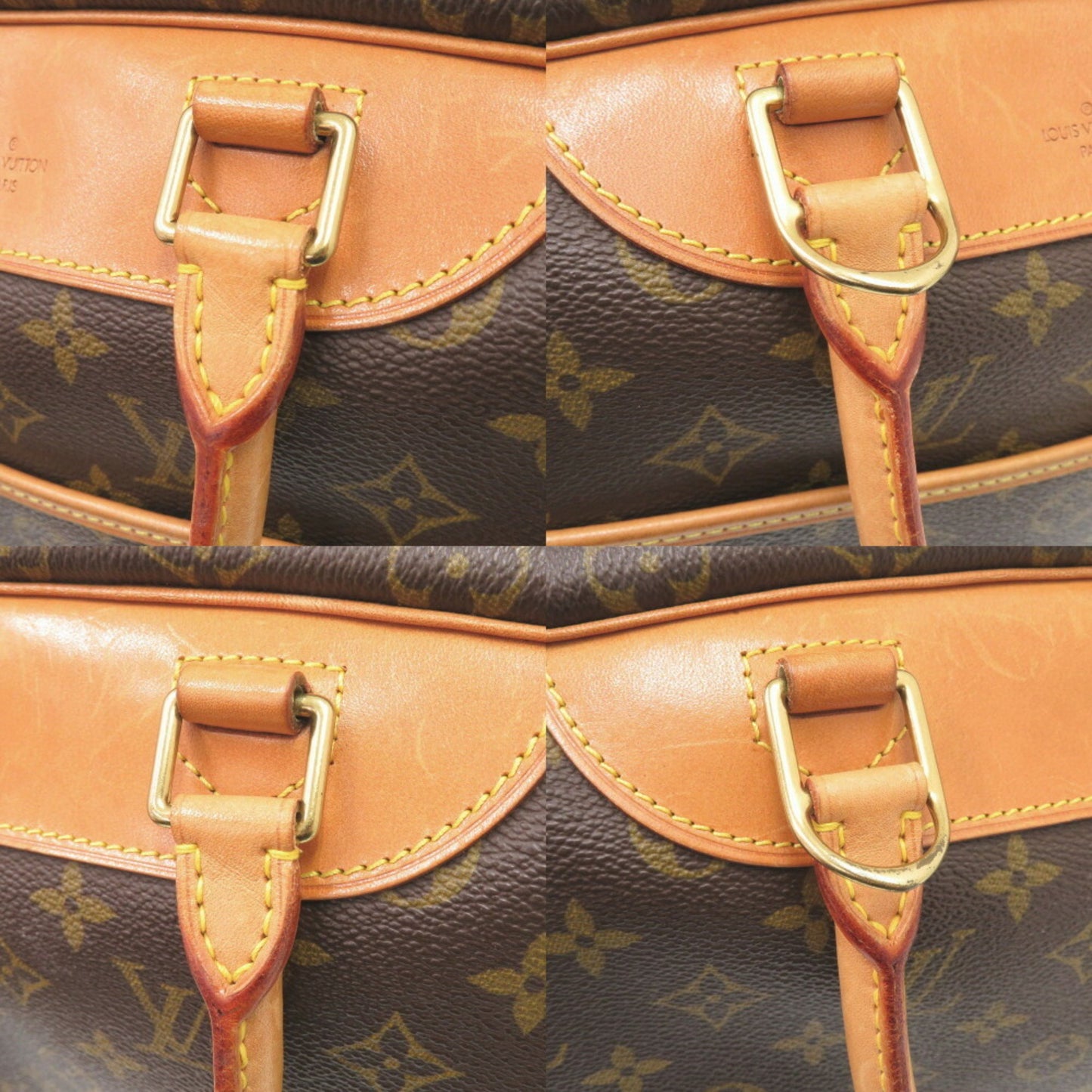 Louis Vuitton Deauville, Brown, Canvas, handbag