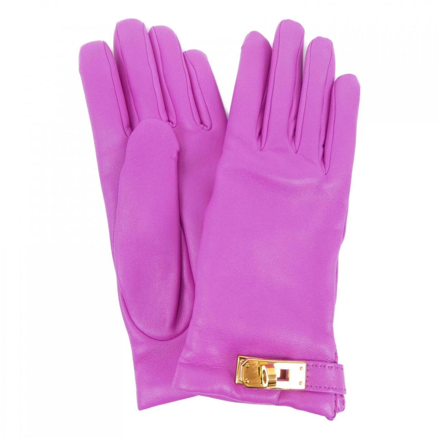 Hermès Kelly, Pink, Leather, gloves
