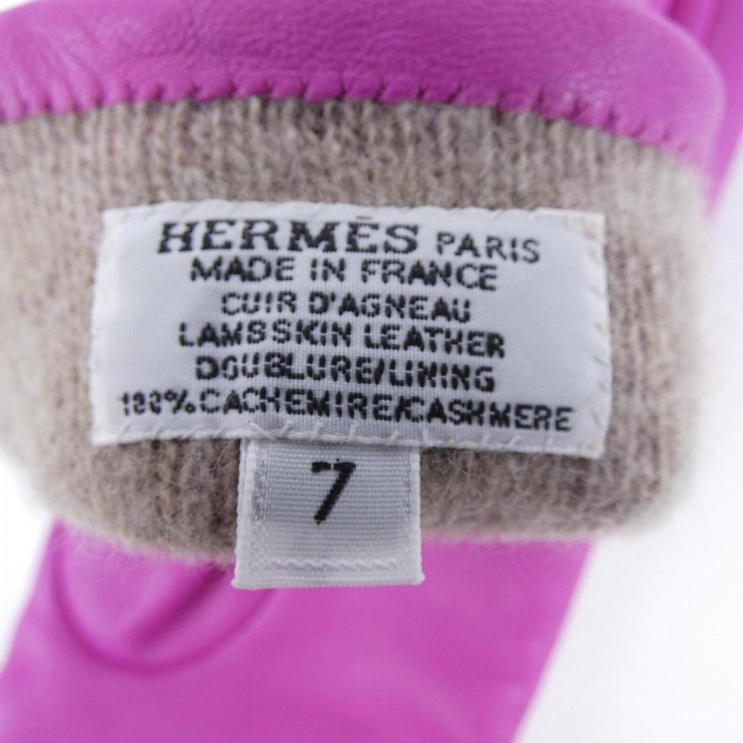 Hermès Kelly, Pink, Leather, gloves