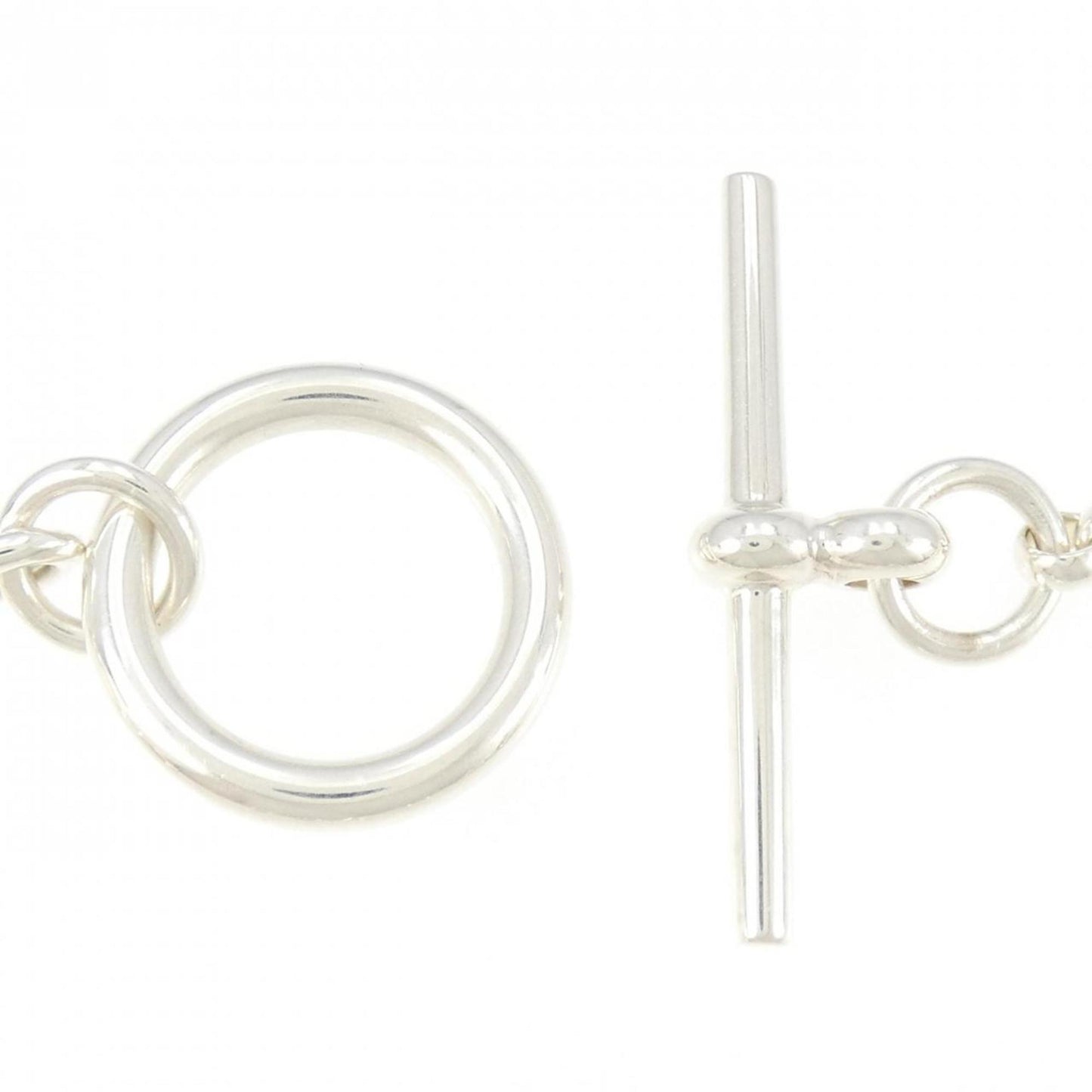 Hermès Chaine d'ancre, Silver, Silver, bracelet