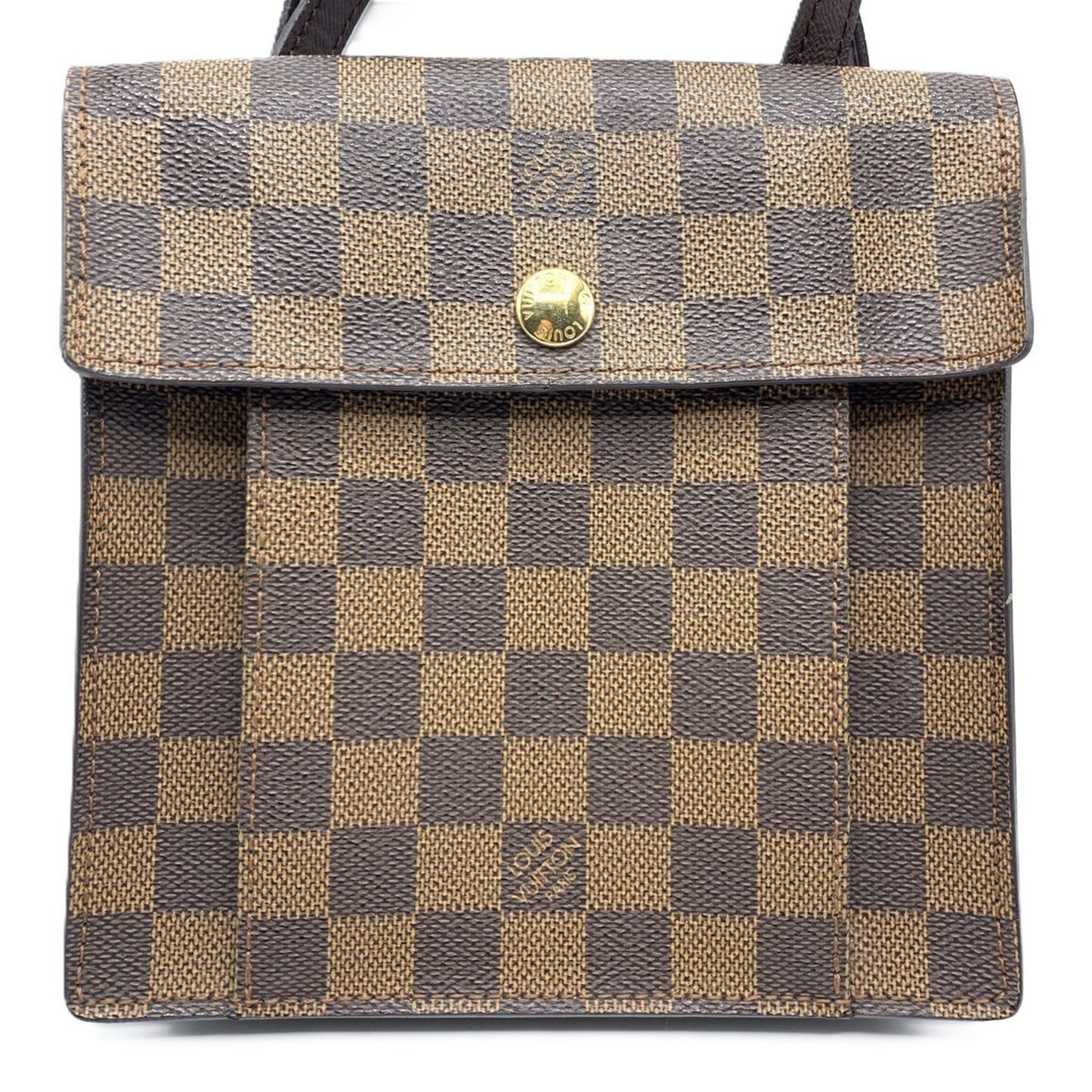 Louis Vuitton Pimlico, Brown, Canvas, shoulder