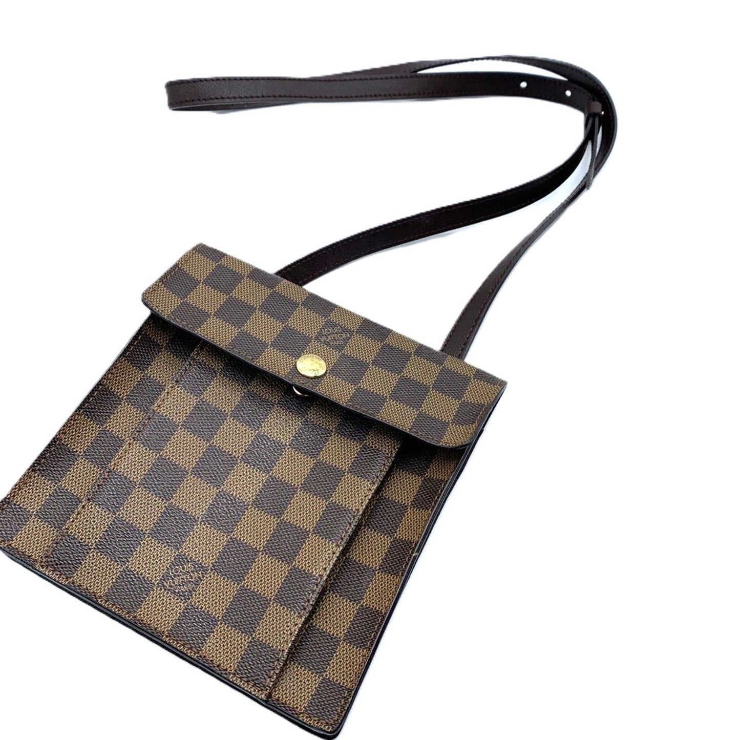 Louis Vuitton Pimlico, Brown, Canvas, shoulder