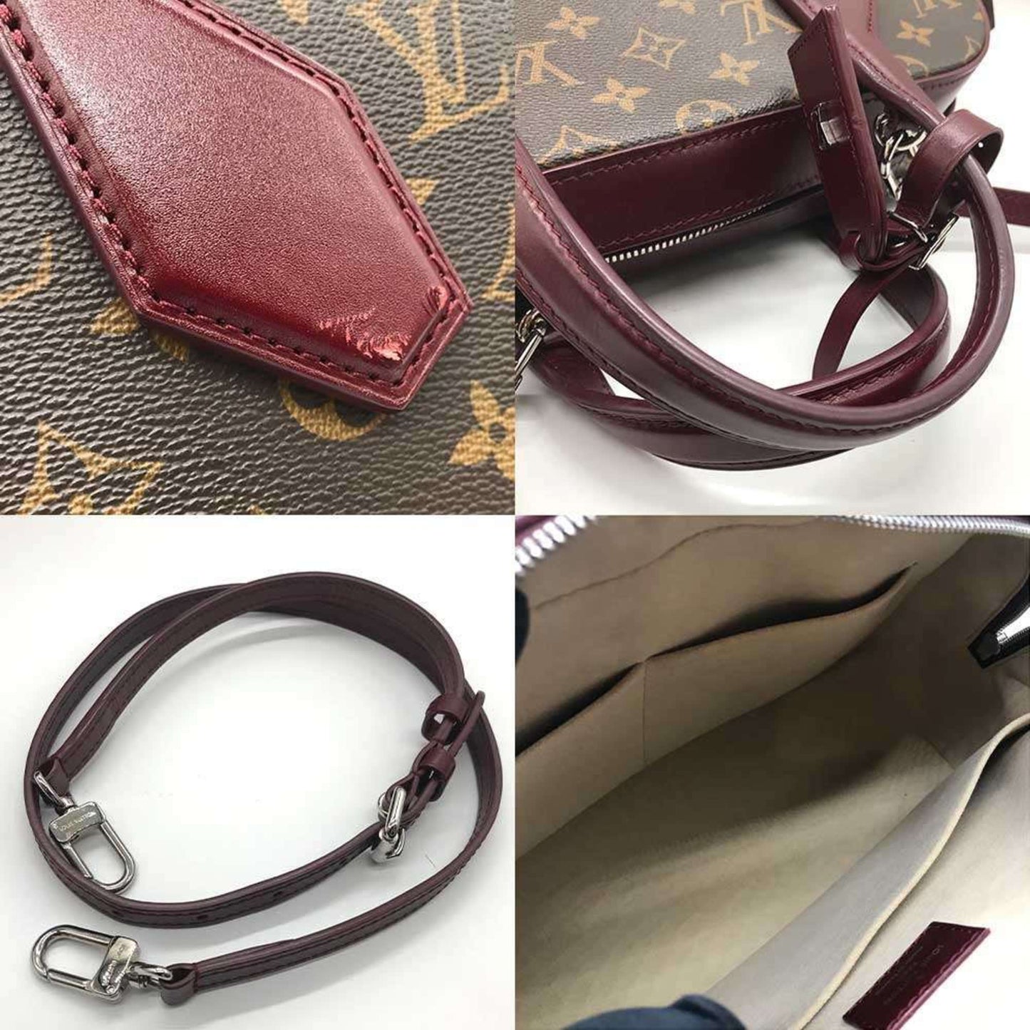 Louis Vuitton Dora, Brown, Canvas, handbag