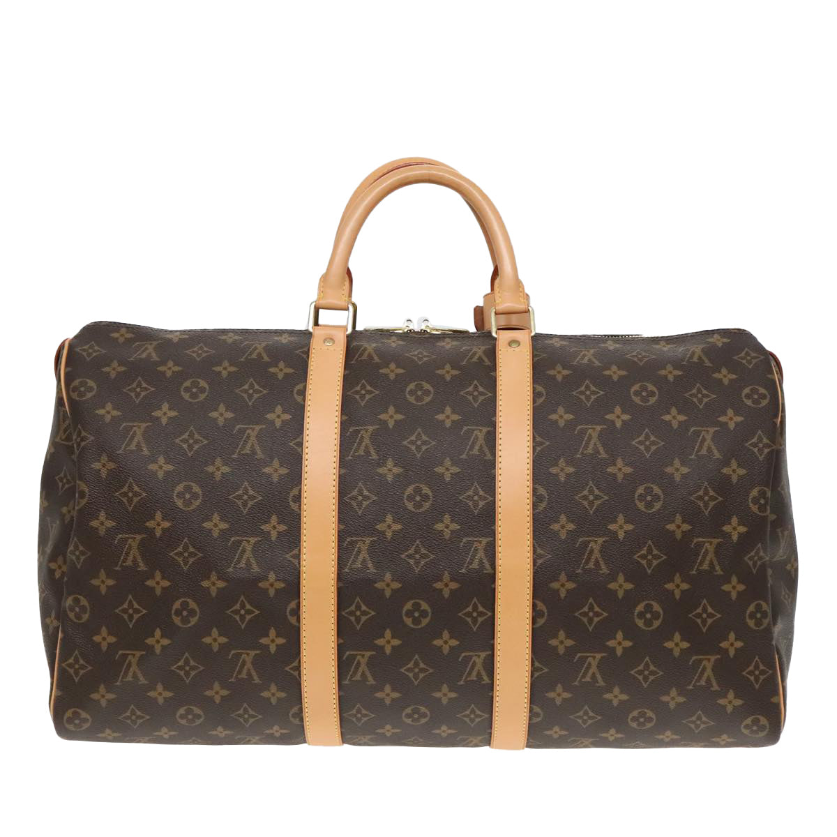 Louis Vuitton Keepall 50, Brown, Canvas, travel