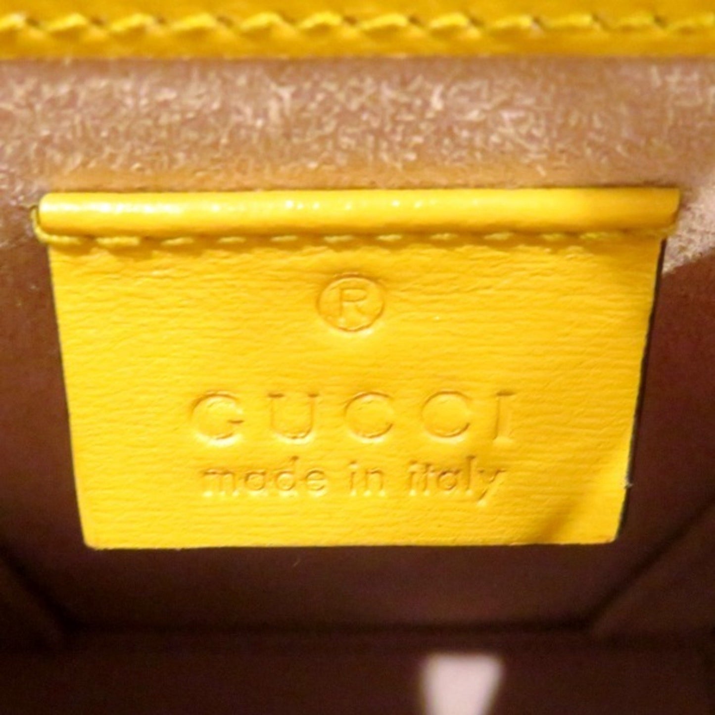 Gucci, Yellow, Leather, shopper