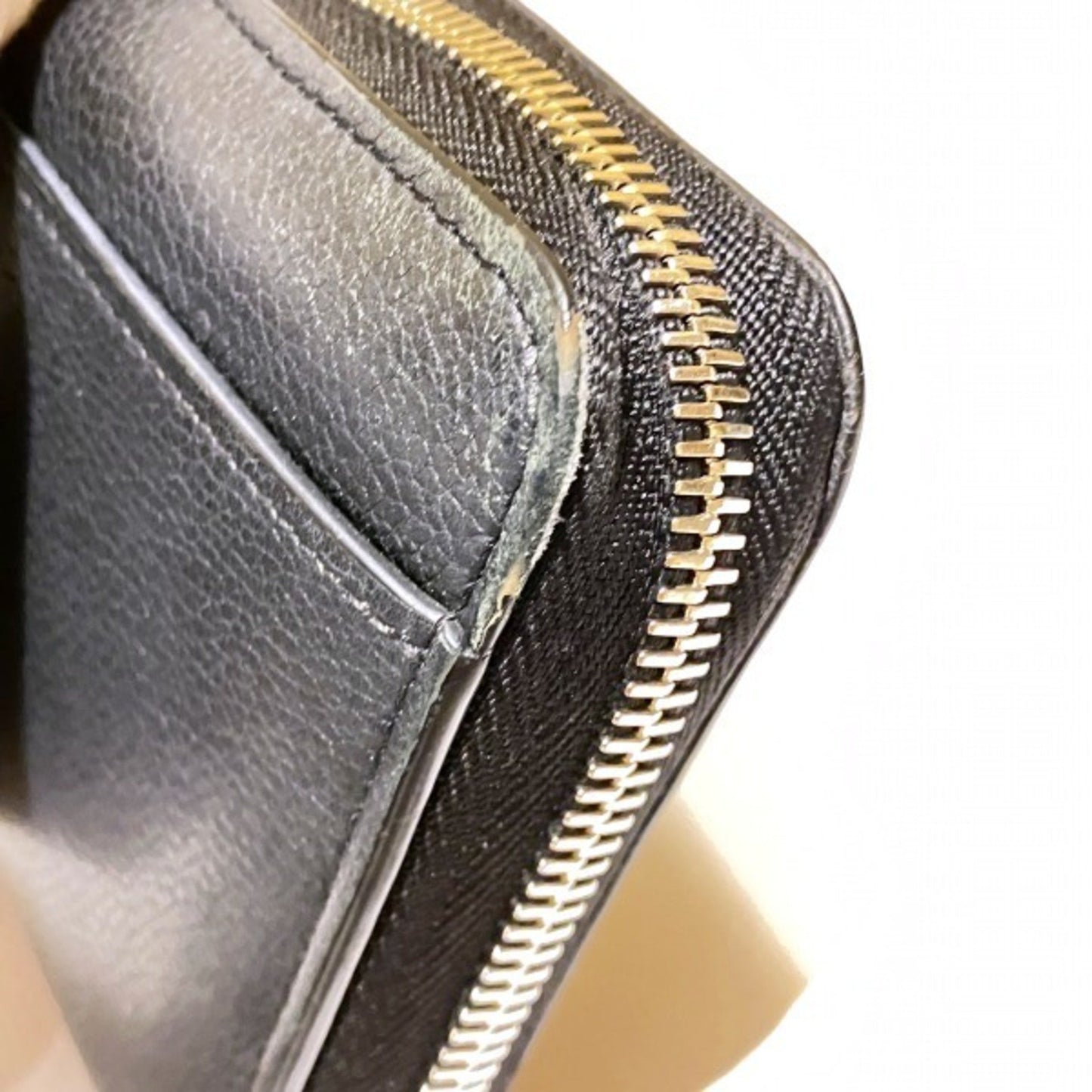 Louis Vuitton Zippy Lockme, Navy, Leather, wallet