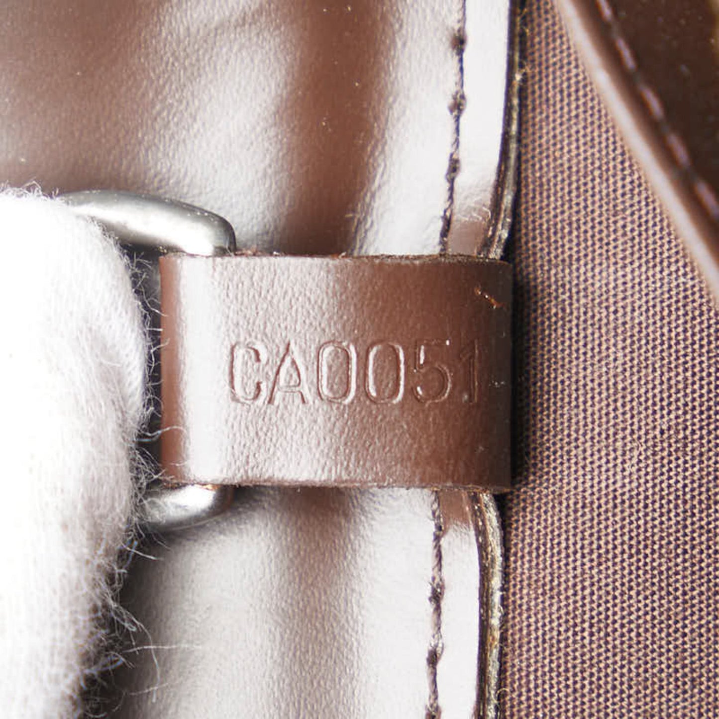 Louis Vuitton Croisette, Brown, Leather, handbag