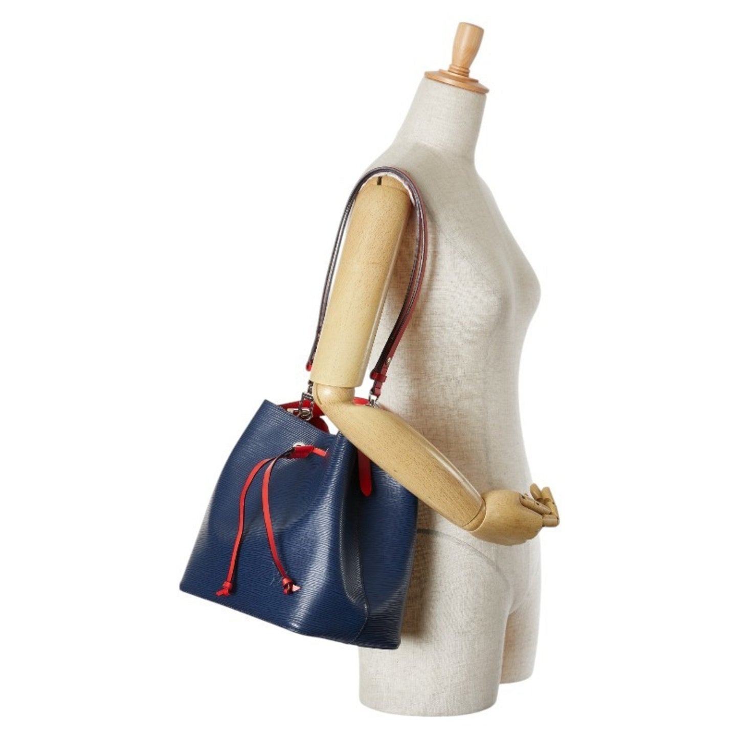 Louis Vuitton NéoNoé, Navy, Leather, shoulder
