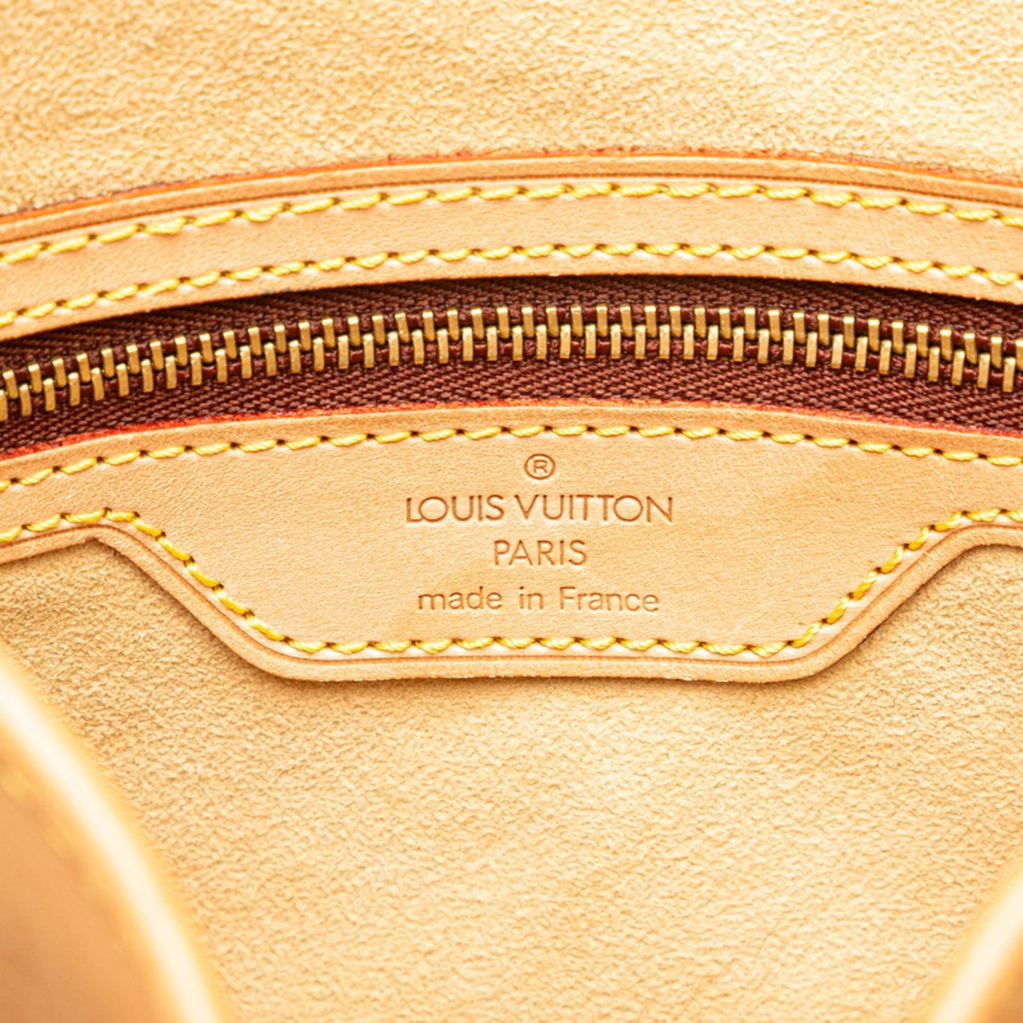 Louis Vuitton Marais, Beige, Leather, shoulder