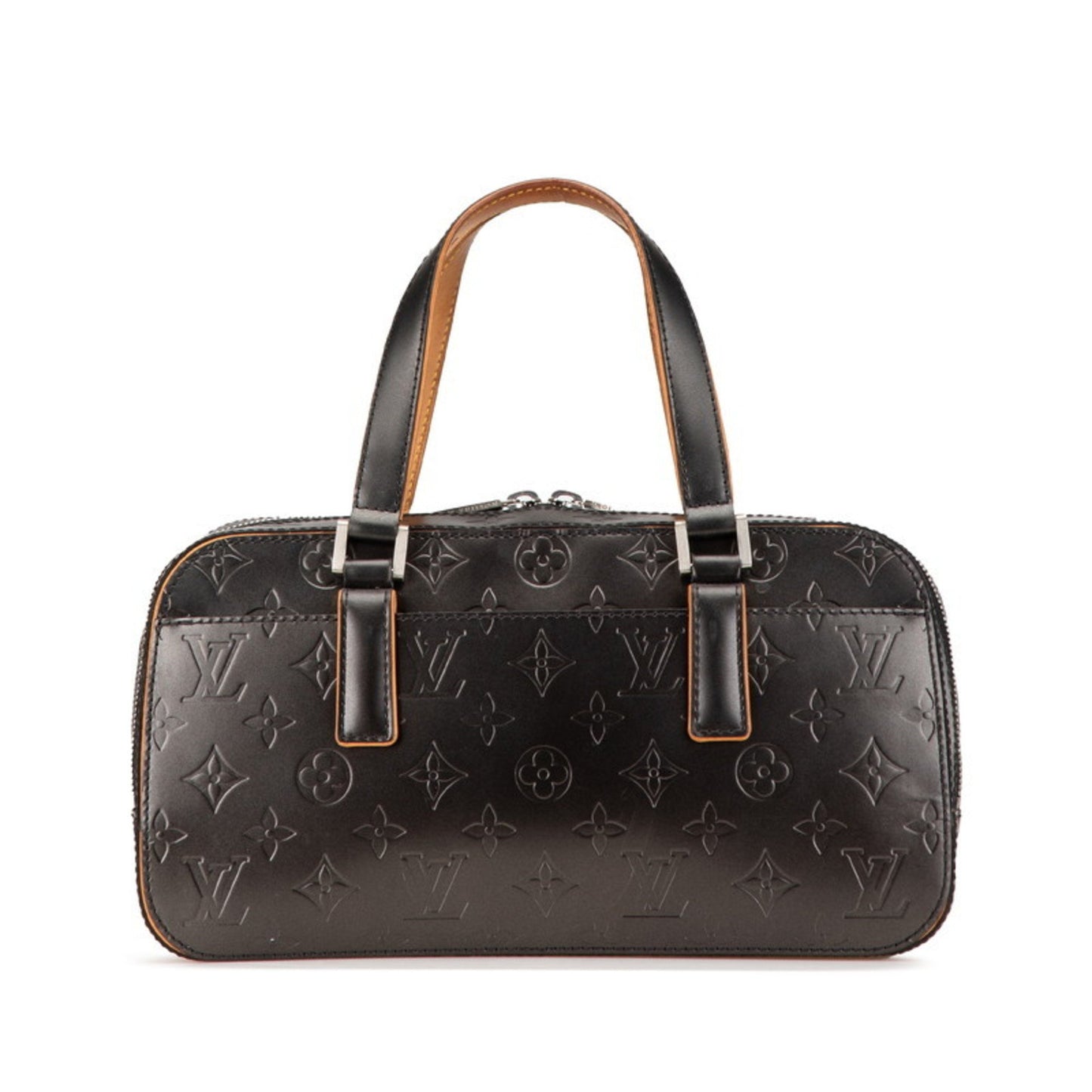 Louis Vuitton Shelton, Black, Leather, handbag