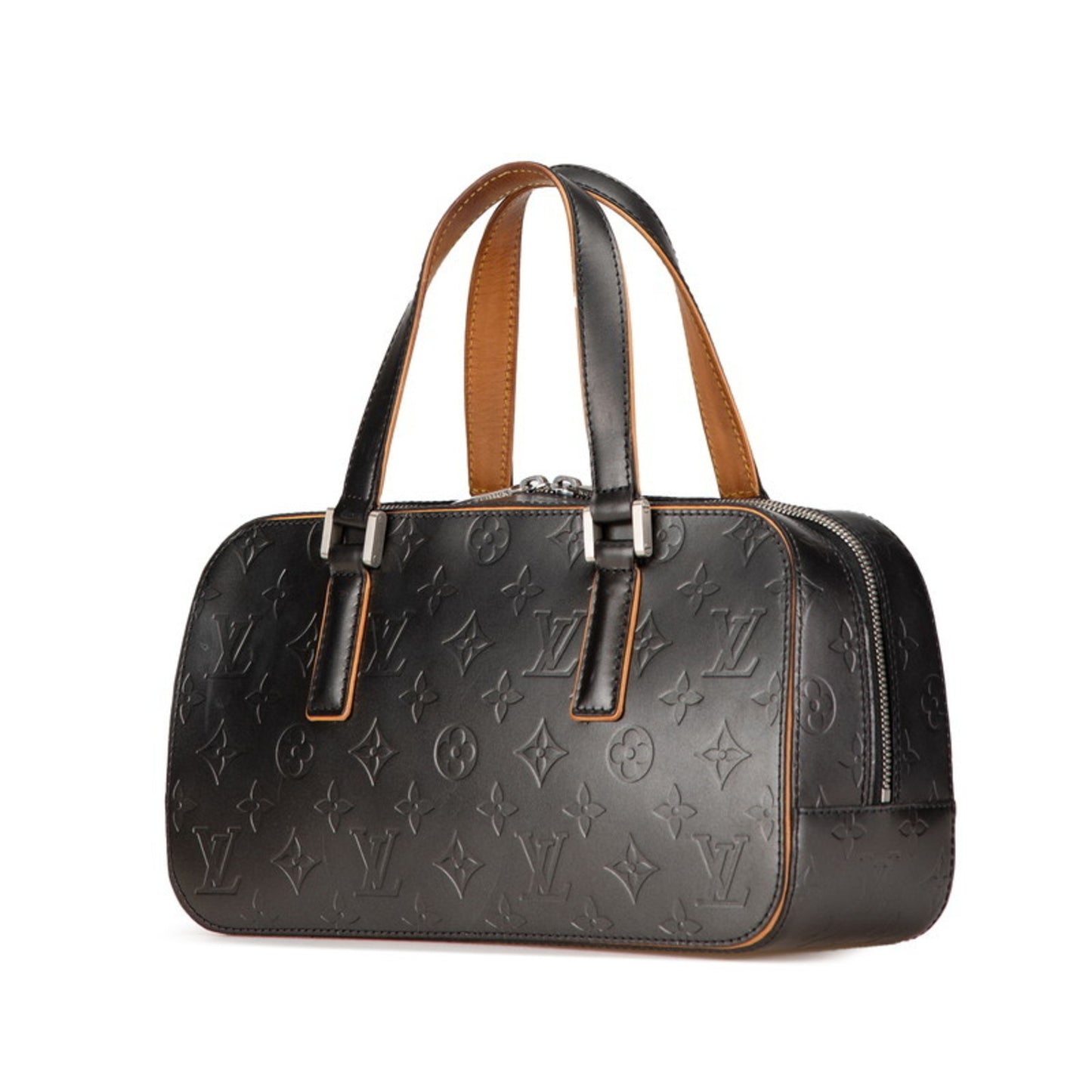 Louis Vuitton Shelton, Black, Leather, handbag
