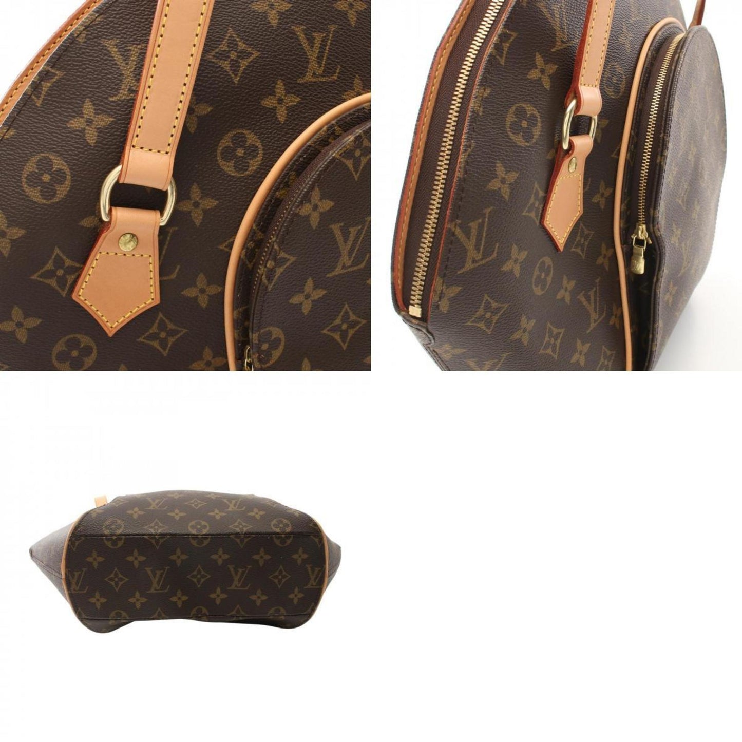 Louis Vuitton Ellipse, Brown, Canvas, shoulder