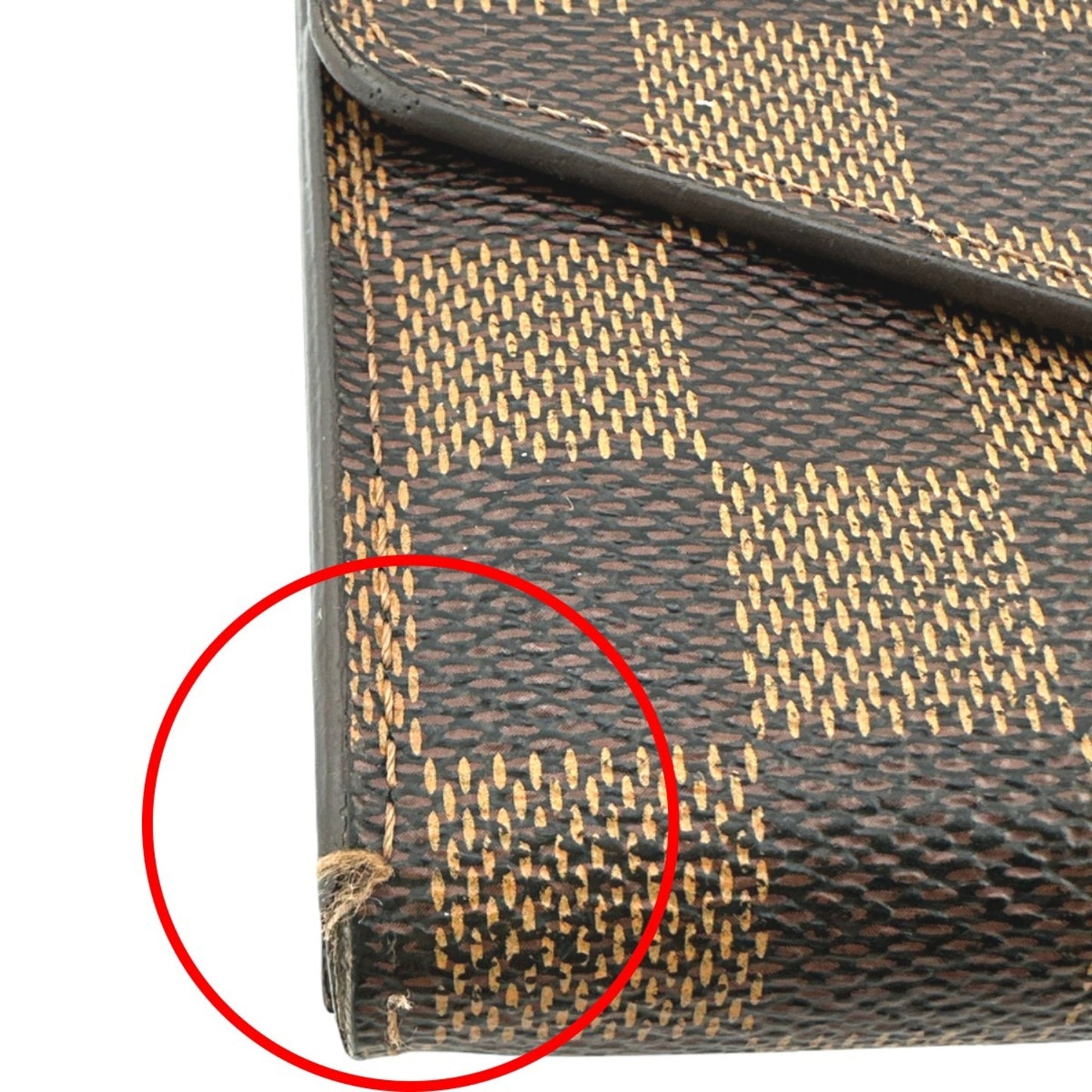 Louis Vuitton Sarah, Brown, Canvas, wallet