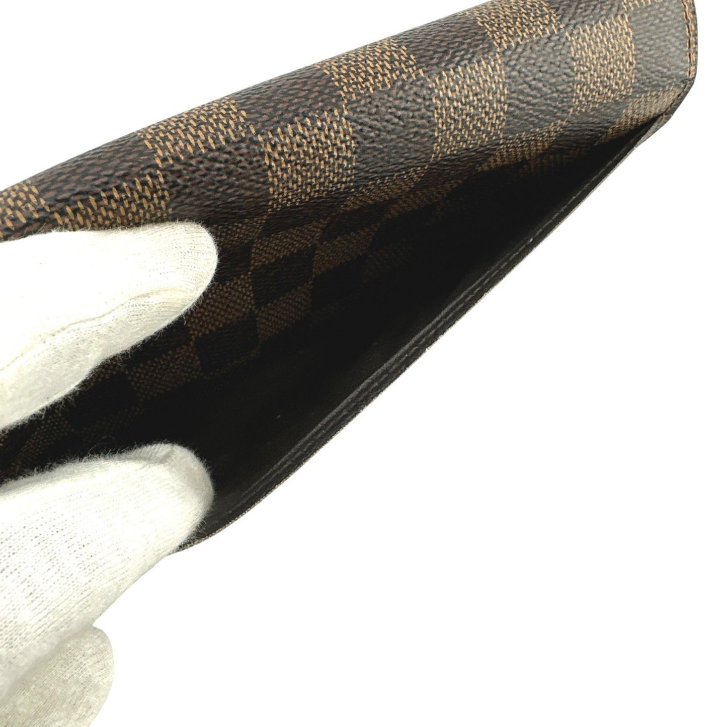 Louis Vuitton Sarah, Brown, Canvas, wallet