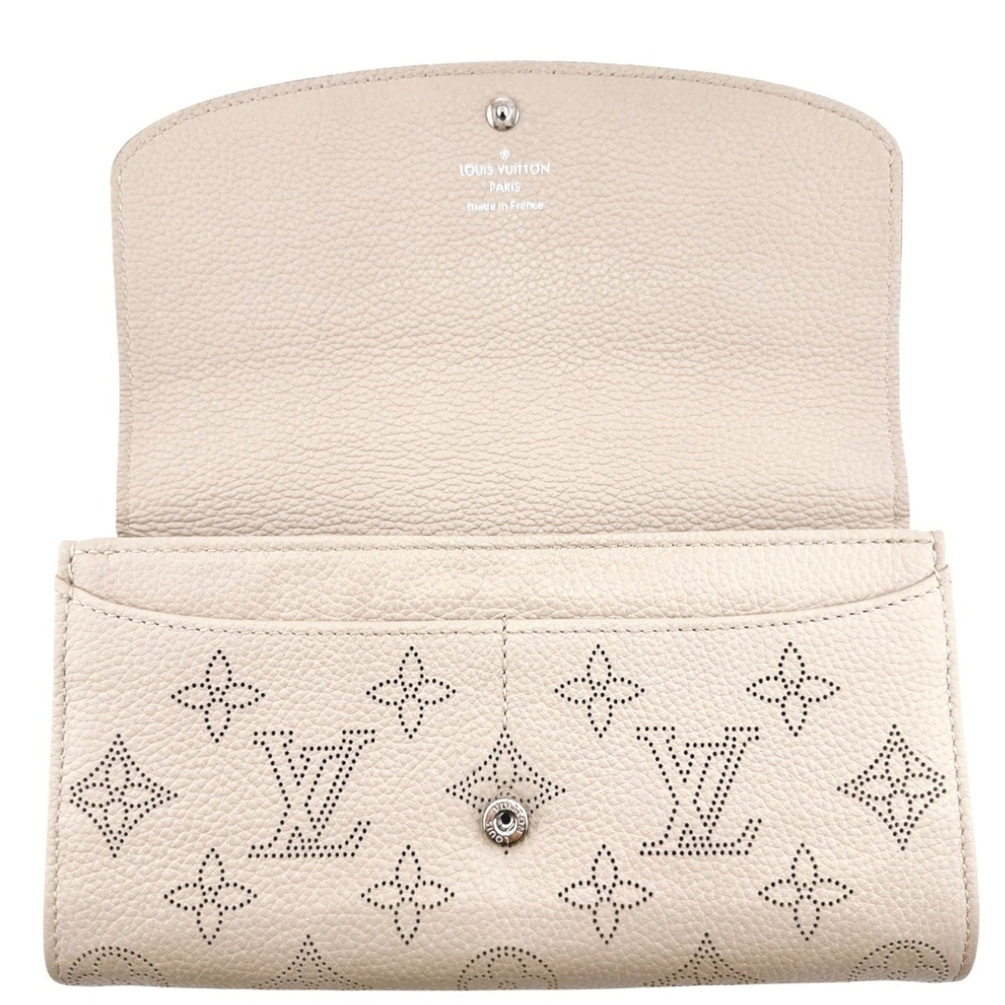 Louis Vuitton Portefeuille Iris, Beige, Leather, wallet