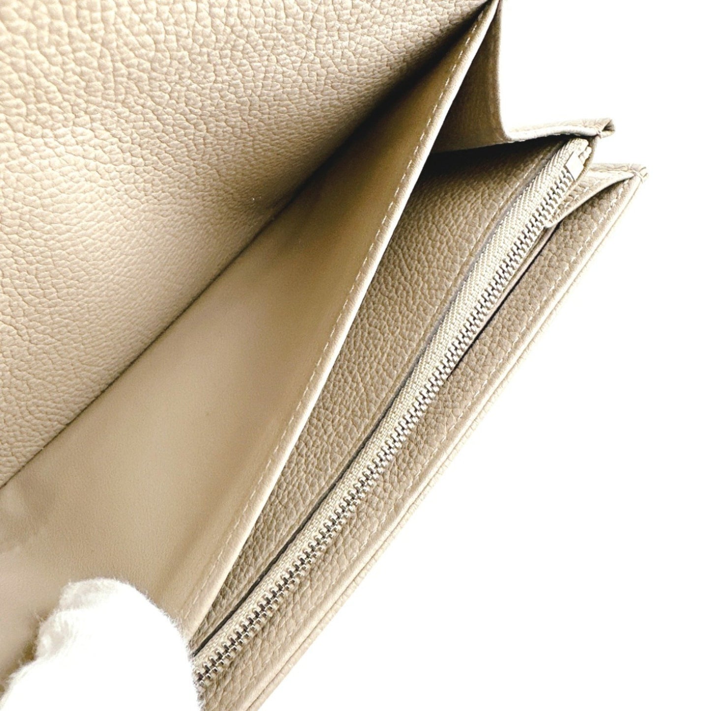 Louis Vuitton Portefeuille Iris, Beige, Leather, wallet