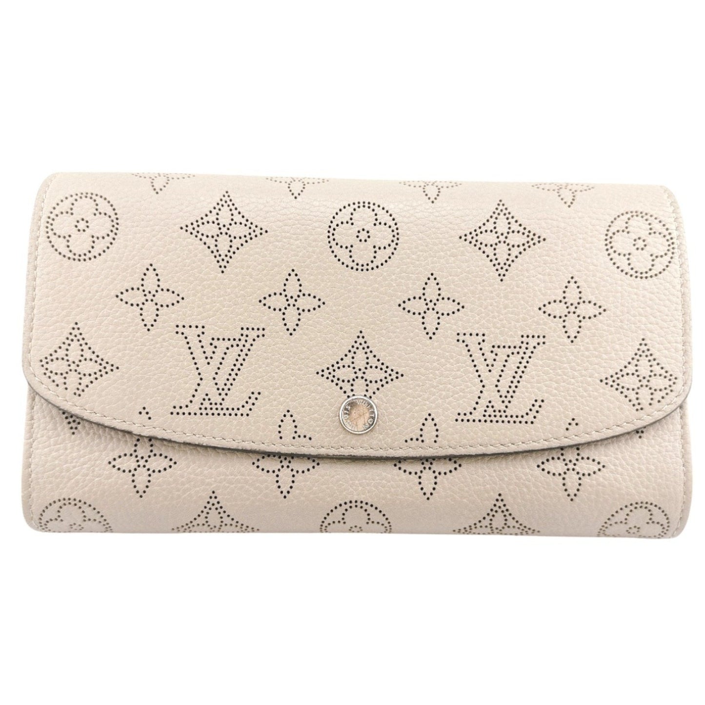 Louis Vuitton Portefeuille Iris, Beige, Leather, wallet