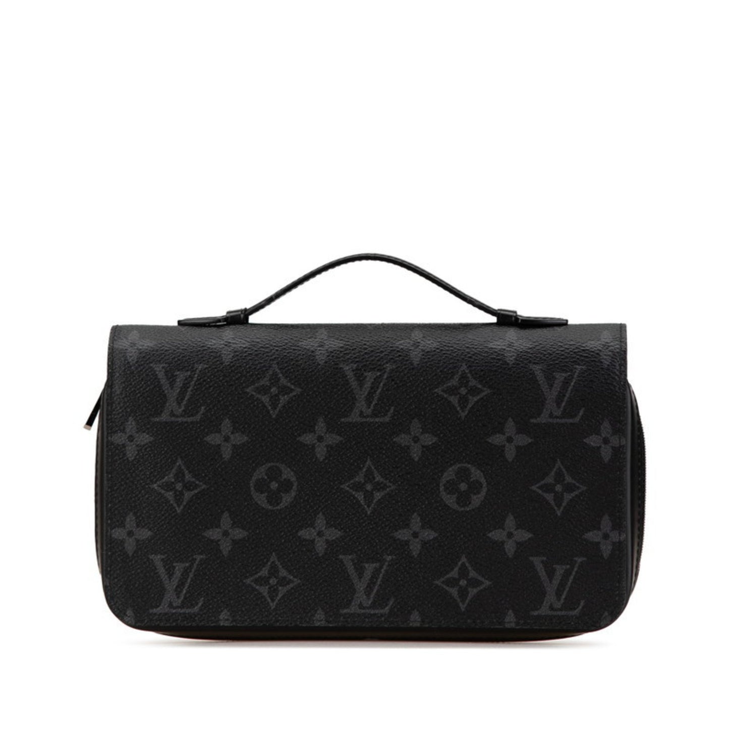 Louis Vuitton Zippy XL, Black, Canvas, wallet