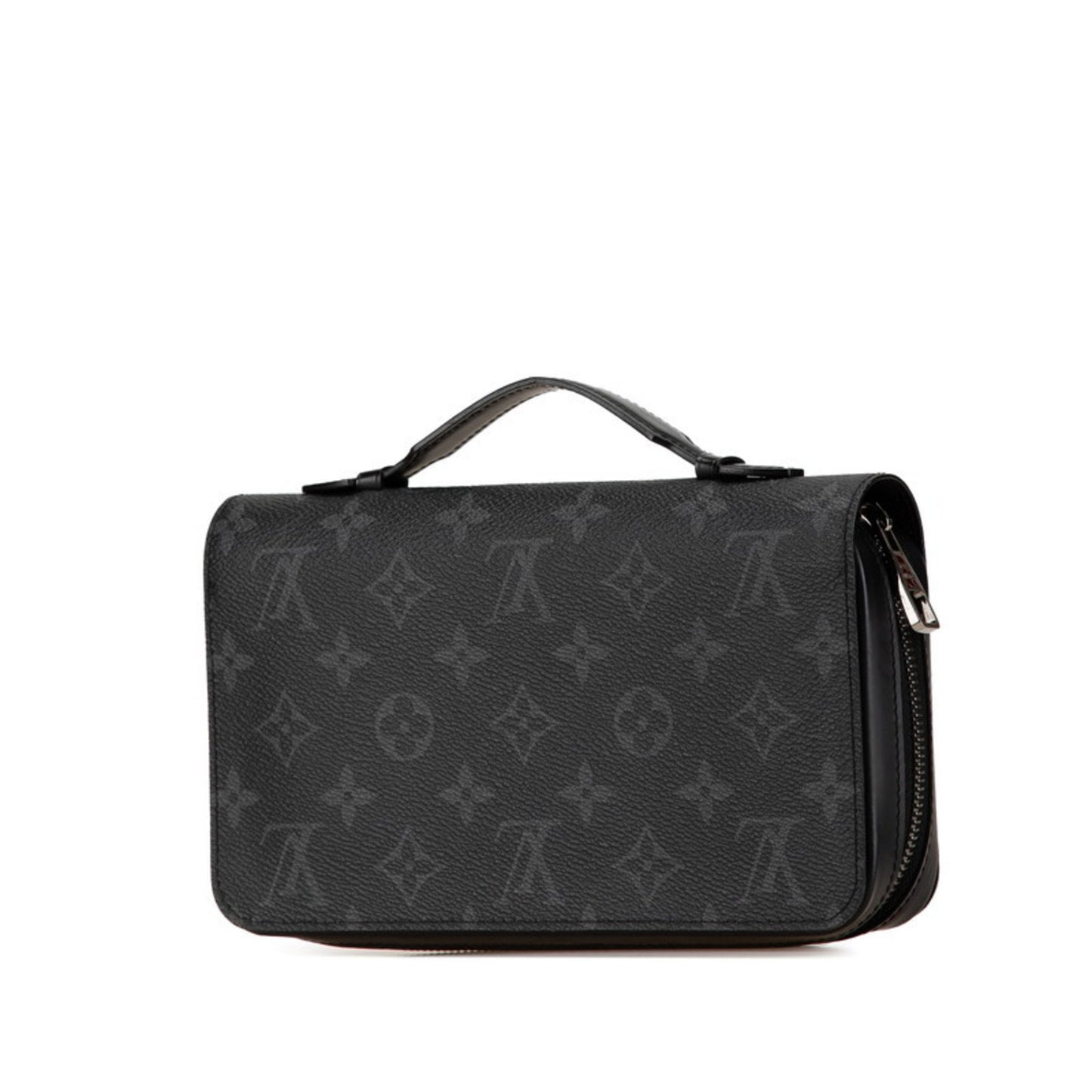 Louis Vuitton Zippy XL, Black, Canvas, wallet