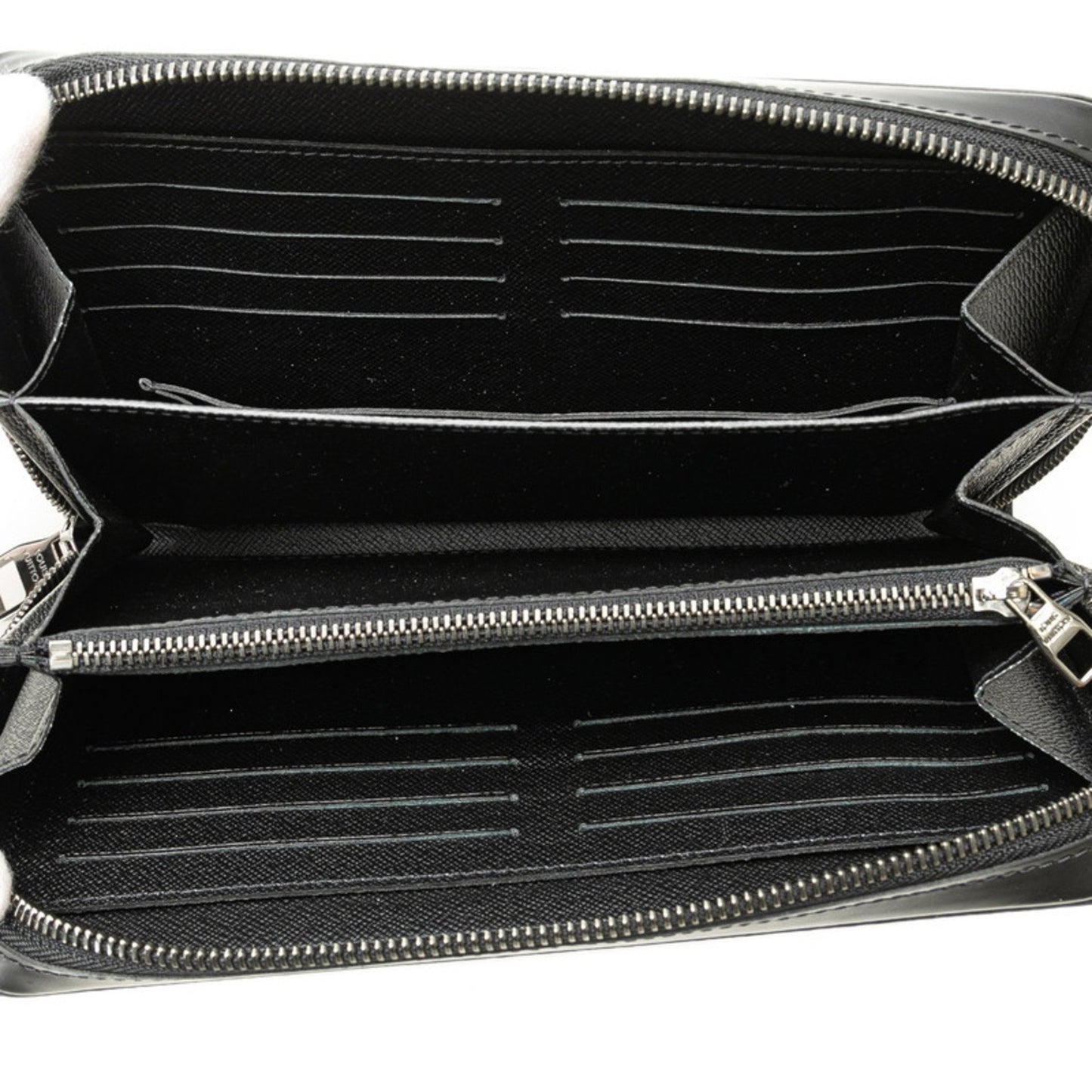 Louis Vuitton Zippy XL, Black, Canvas, wallet