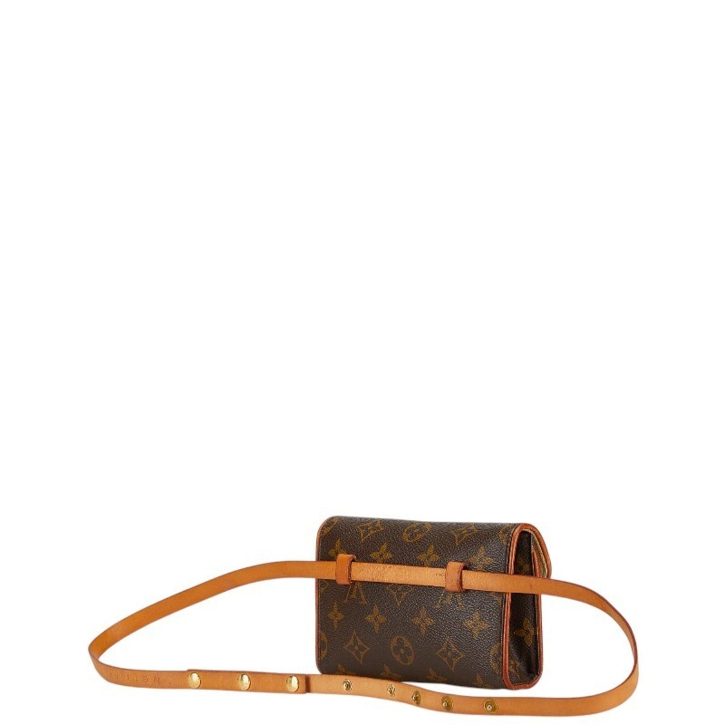 Louis Vuitton Pochette florentine, Brown, Canvas, clutch