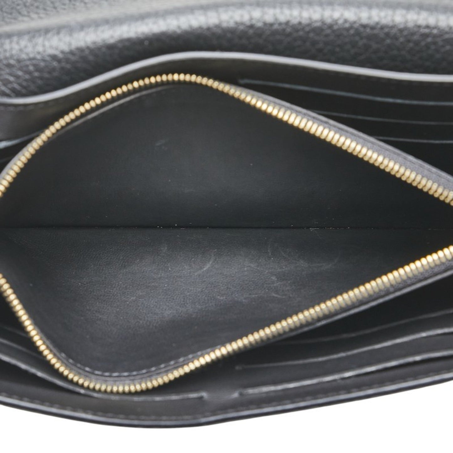 Louis Vuitton Capucines, Black, Leather, wallet