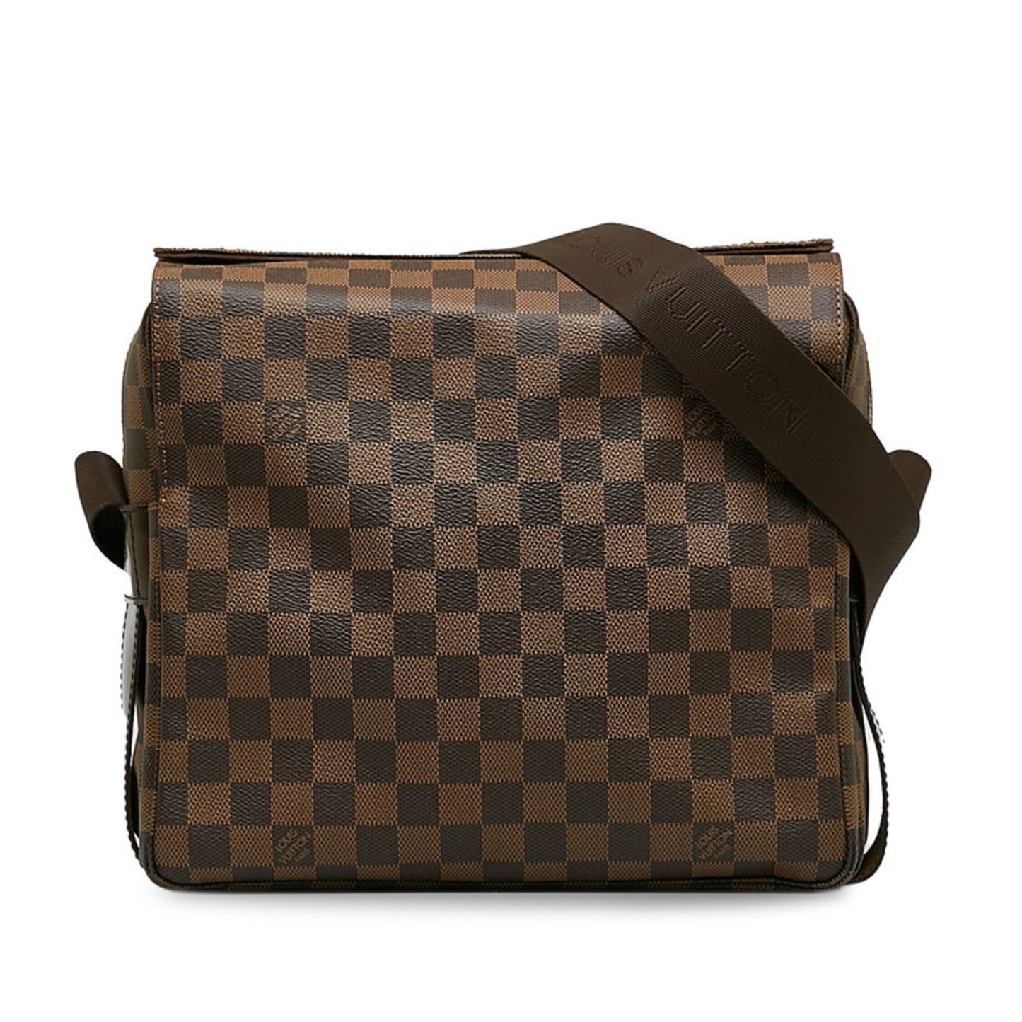 Louis Vuitton Naviglio, Brown, Canvas, shoulder